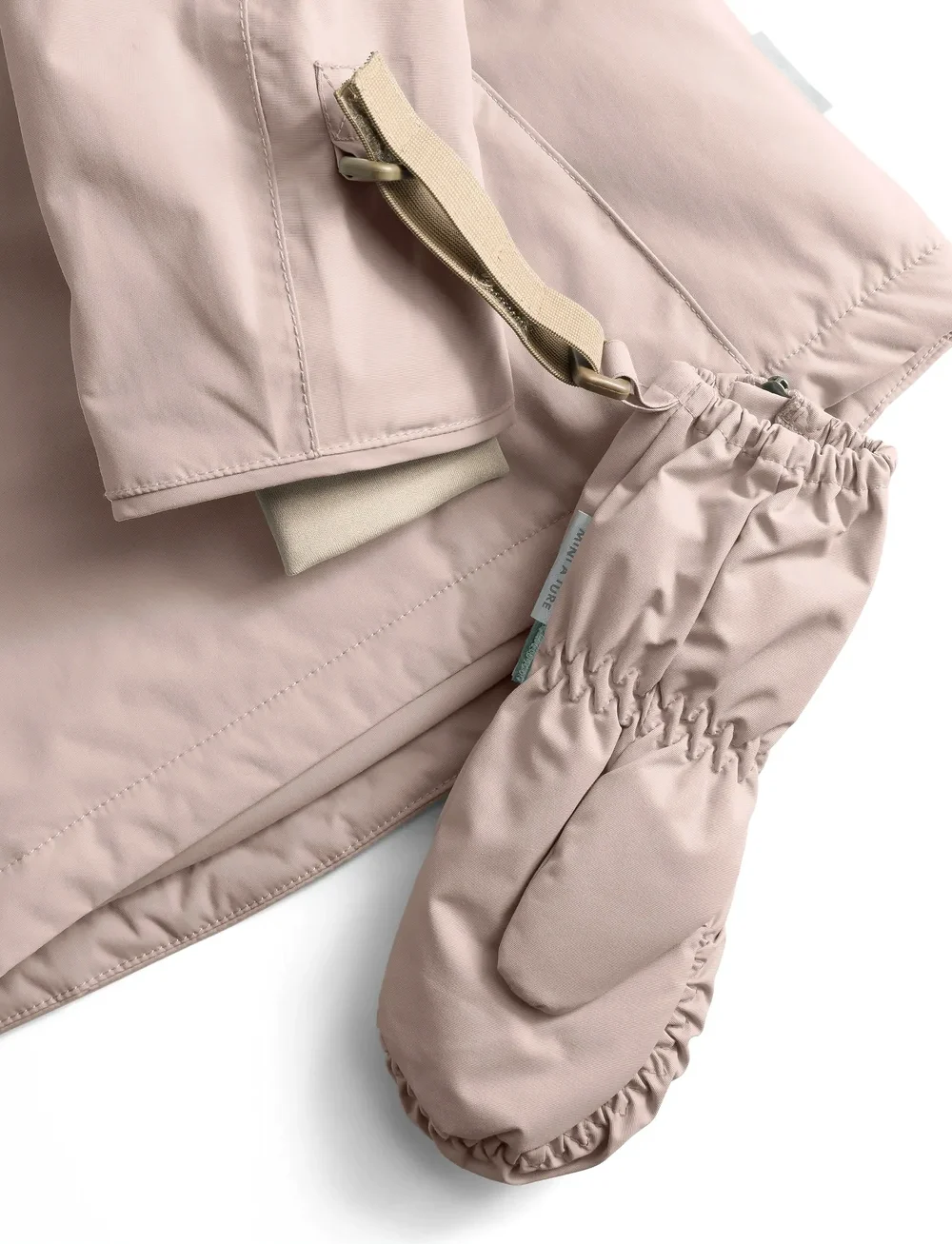 MINI A TURE - MATCESAR fleece lined mittens - kindad - cloudy rose - 1