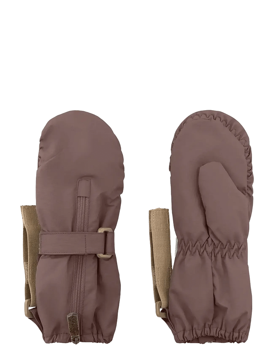 MINI A TURE - MATCESAR fleece lined mittens - kindad - peppercorn plum - 0