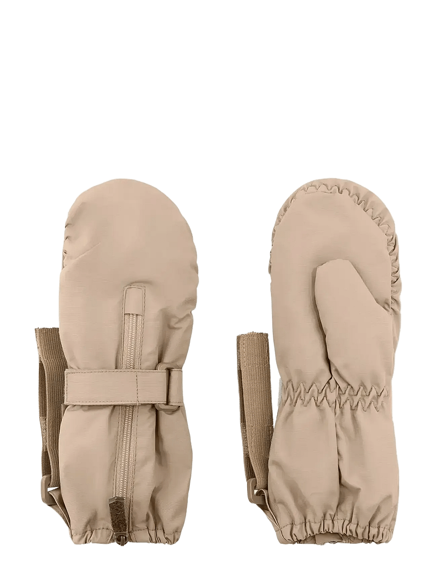 MINI A TURE - MATCESAR fleece lined mittens - cimdi - savannah tan - 0