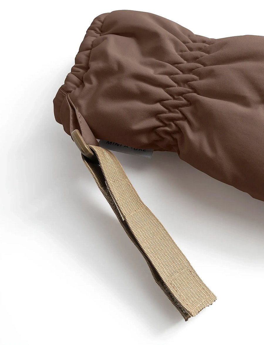 MINI A TURE - MATCORDT fleece lined mittens - vinteraccessoarer - chestnut brown - 3