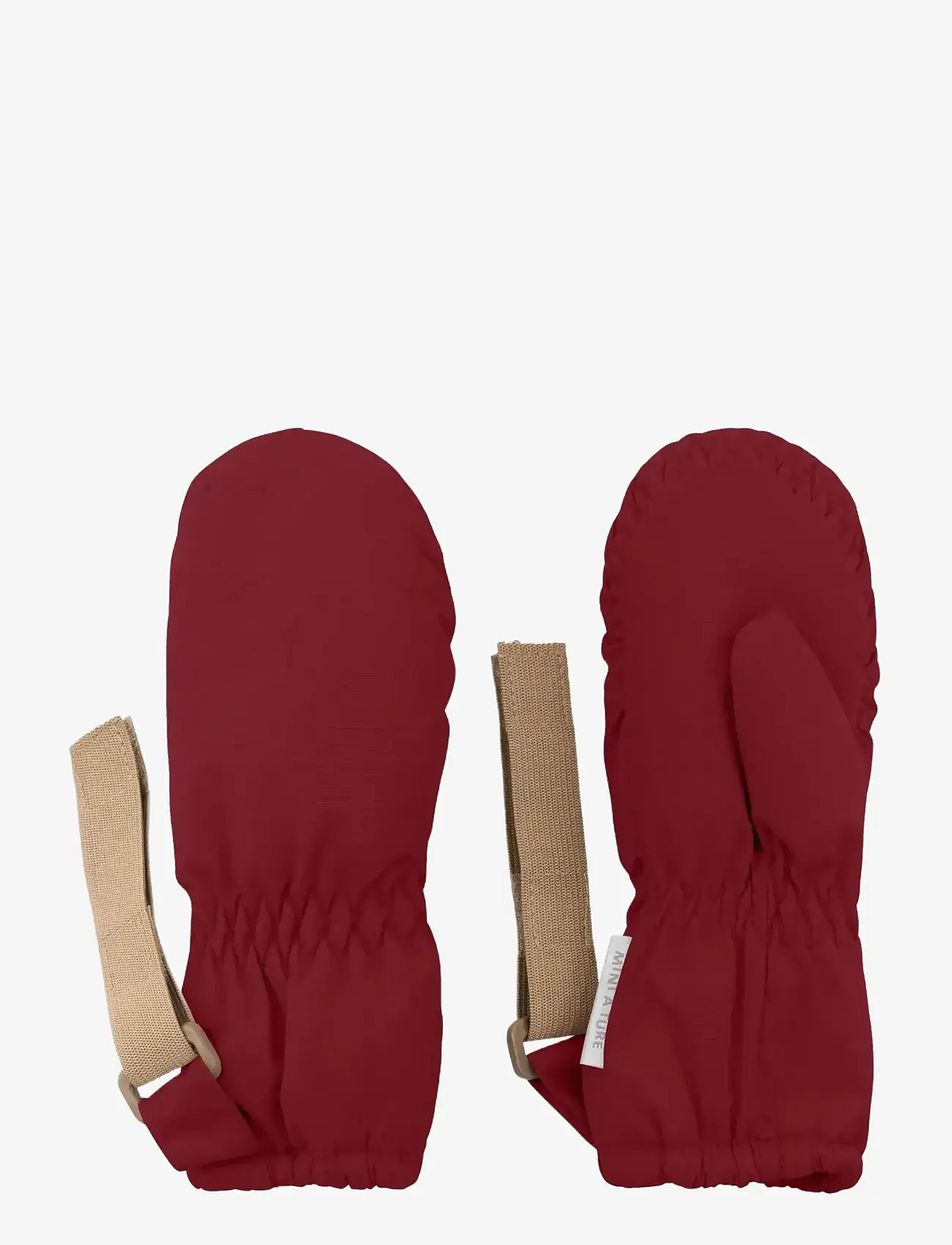 MINI A TURE - MATCORDT fleece lined mittens - hanskar - red merlot - 0