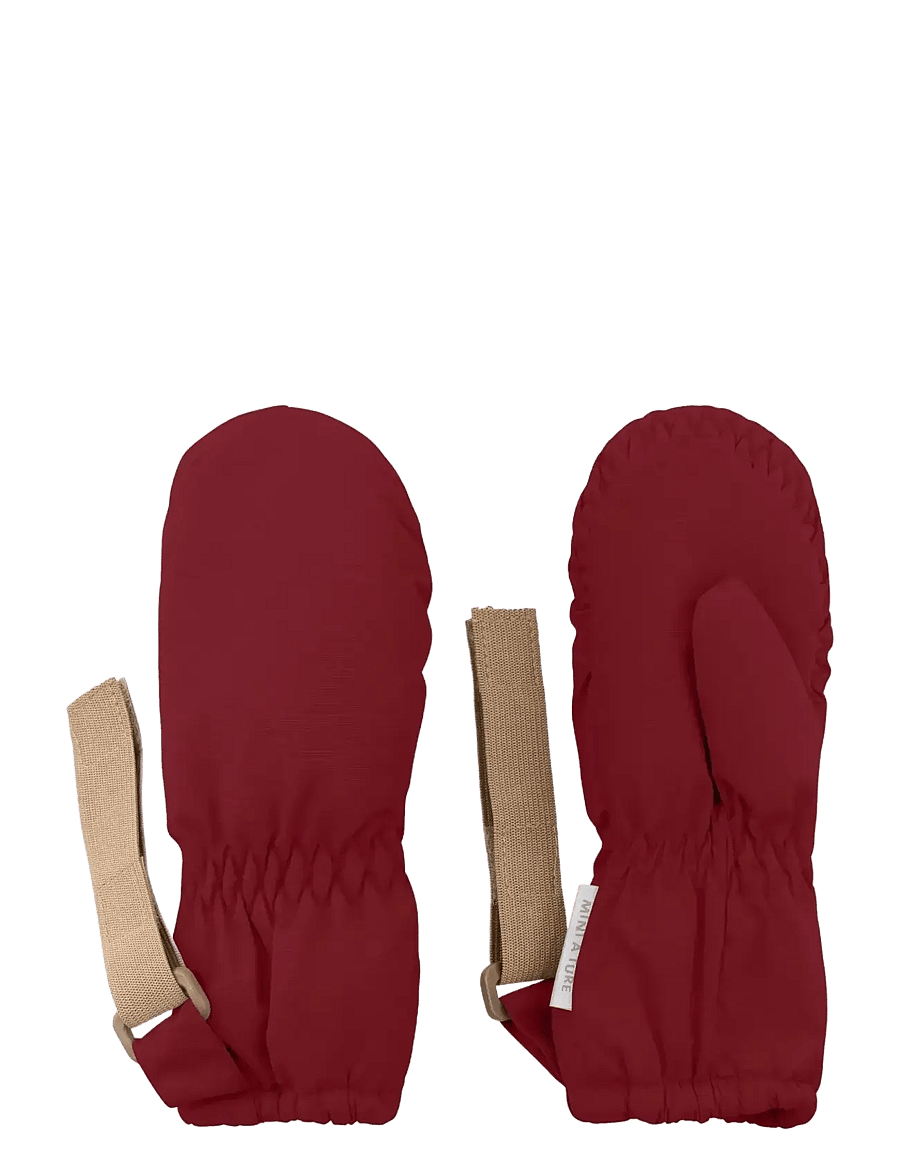 MINI A TURE - MATCORDT fleece lined mittens - vinteraccessoarer - red merlot - 0