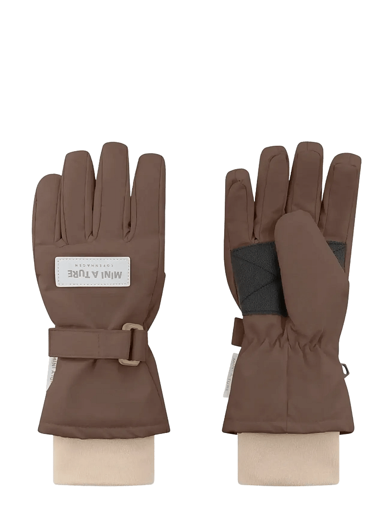 MINI A TURE - MATCELIO gloves - handschuhe - chestnut brown - 0