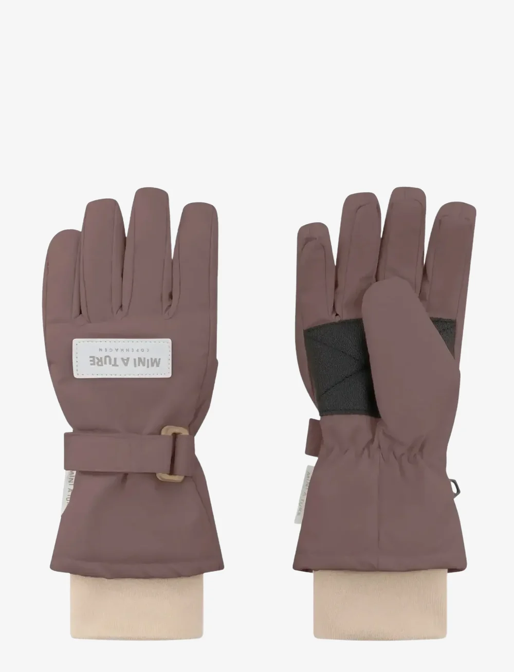 MINI A TURE - MATCELIO gloves - gants - peppercorn plum - 0