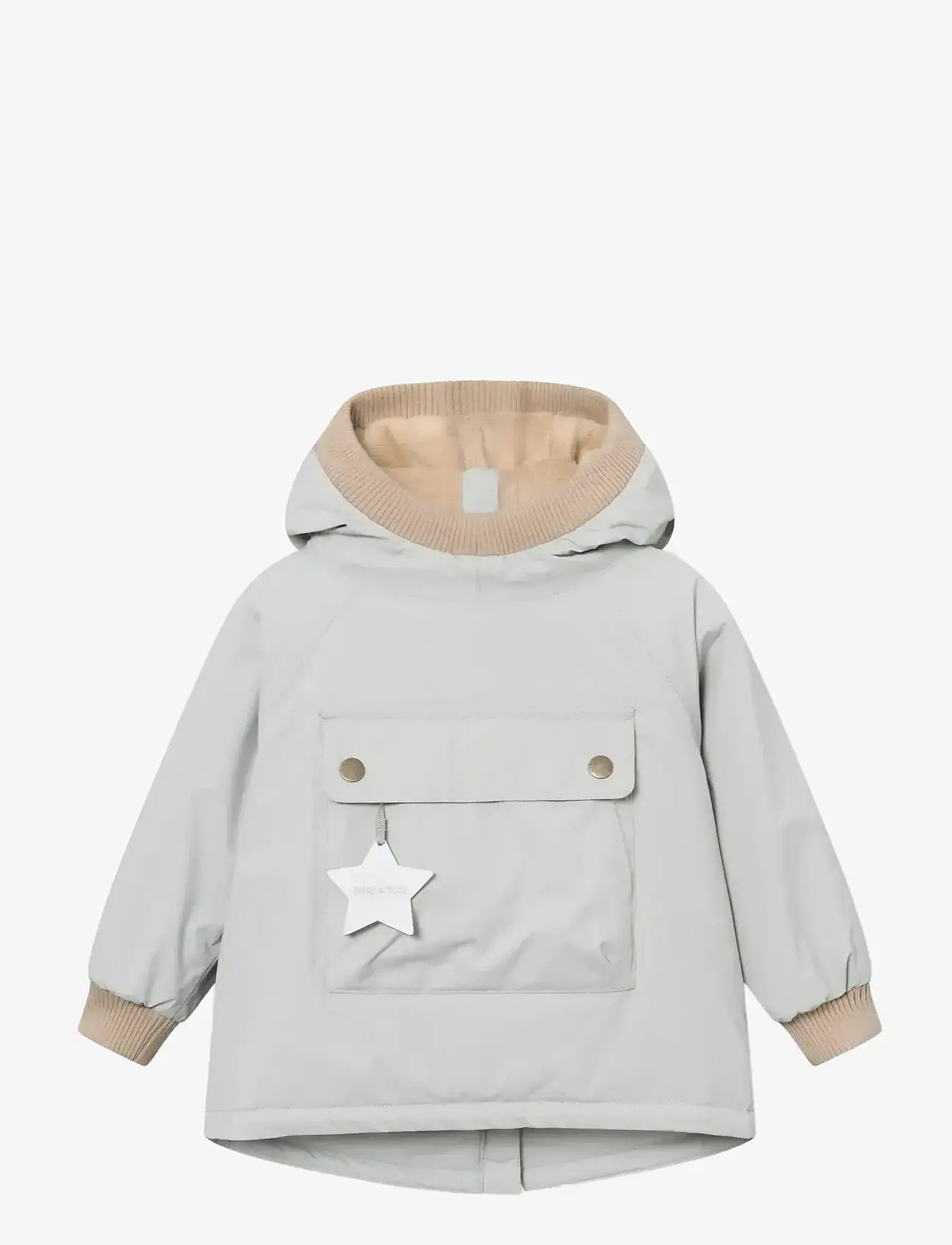 MINI A TURE - MATBABYWEN fleece lined winter anorak. GRS - skijacken - puritan grey - 0