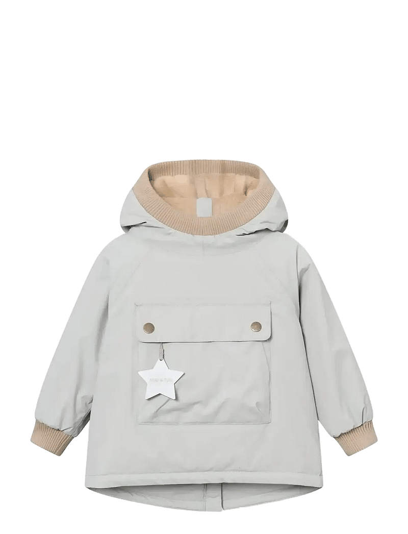MINI A TURE - MATBABYWEN fleece lined winter anorak. GRS - skijacken - puritan grey - 0