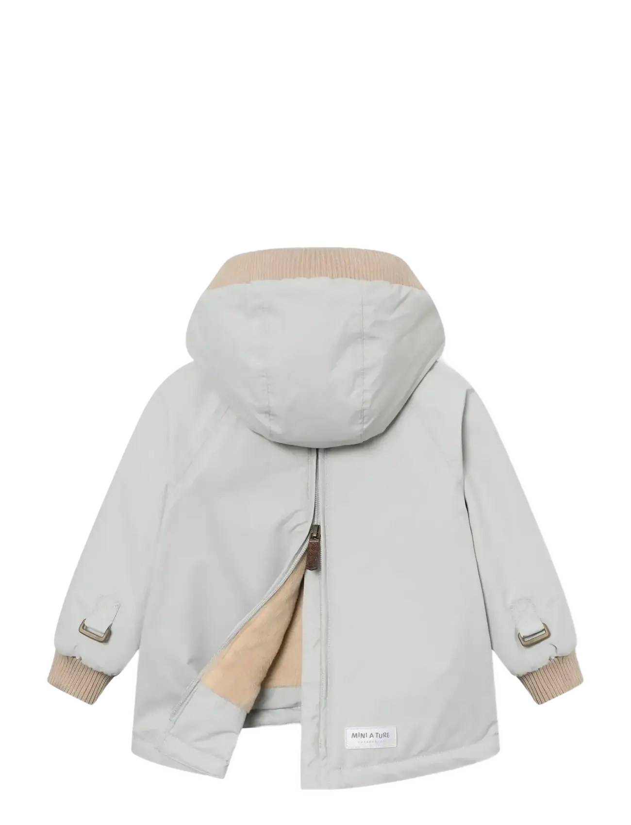 MINI A TURE - MATBABYWEN fleece lined winter anorak. GRS - skijakker - puritan grey - 2