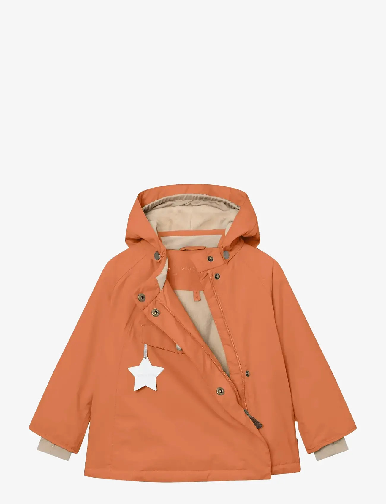 MINI A TURE - MATWANG fleece lined winter jacket. GRS - ski jackets - leather brown - 2