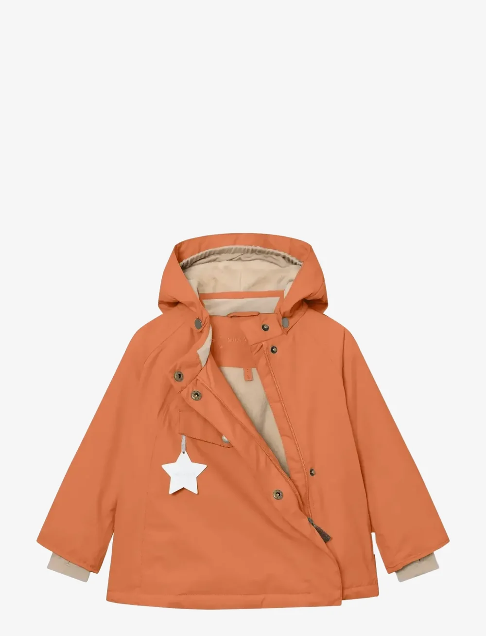 MINI A TURE - MATWANG fleece lined winter jacket. GRS - skijakker - leather brown - 2