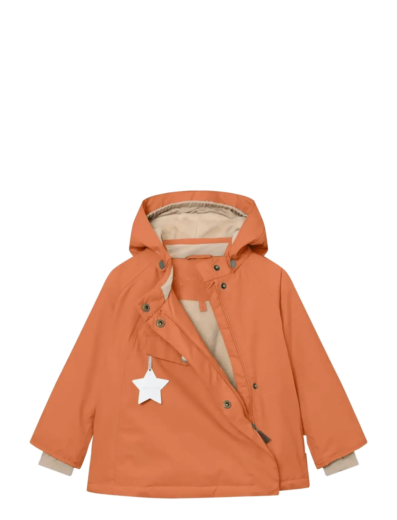 MINI A TURE - MATWANG fleece lined winter jacket. GRS - suusajoped - leather brown - 2