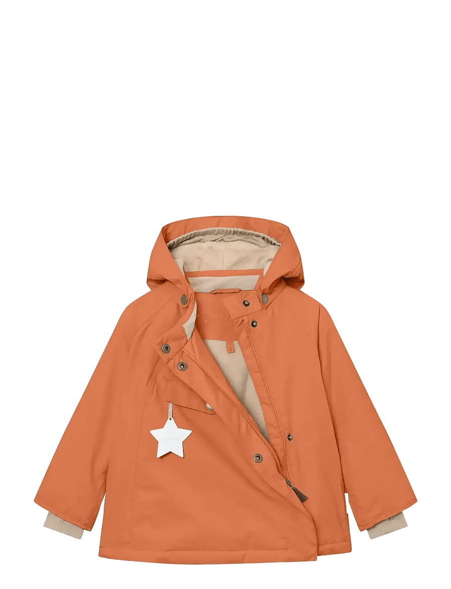 MINI A TURE - MATWANG fleece lined winter jacket. GRS - suusajoped - leather brown - 2