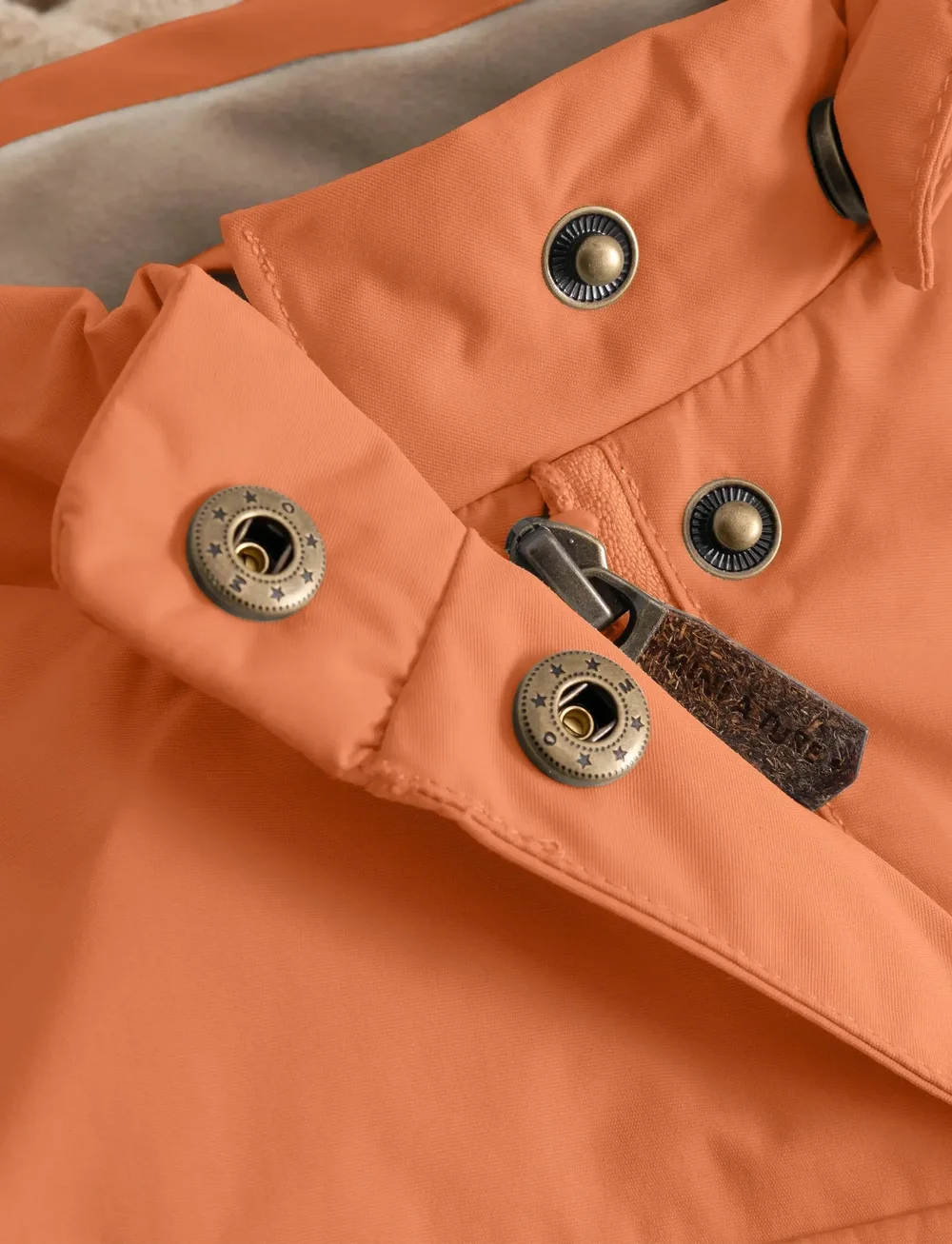 MINI A TURE - MATWANG fleece lined winter jacket. GRS - skijakker - leather brown - 3