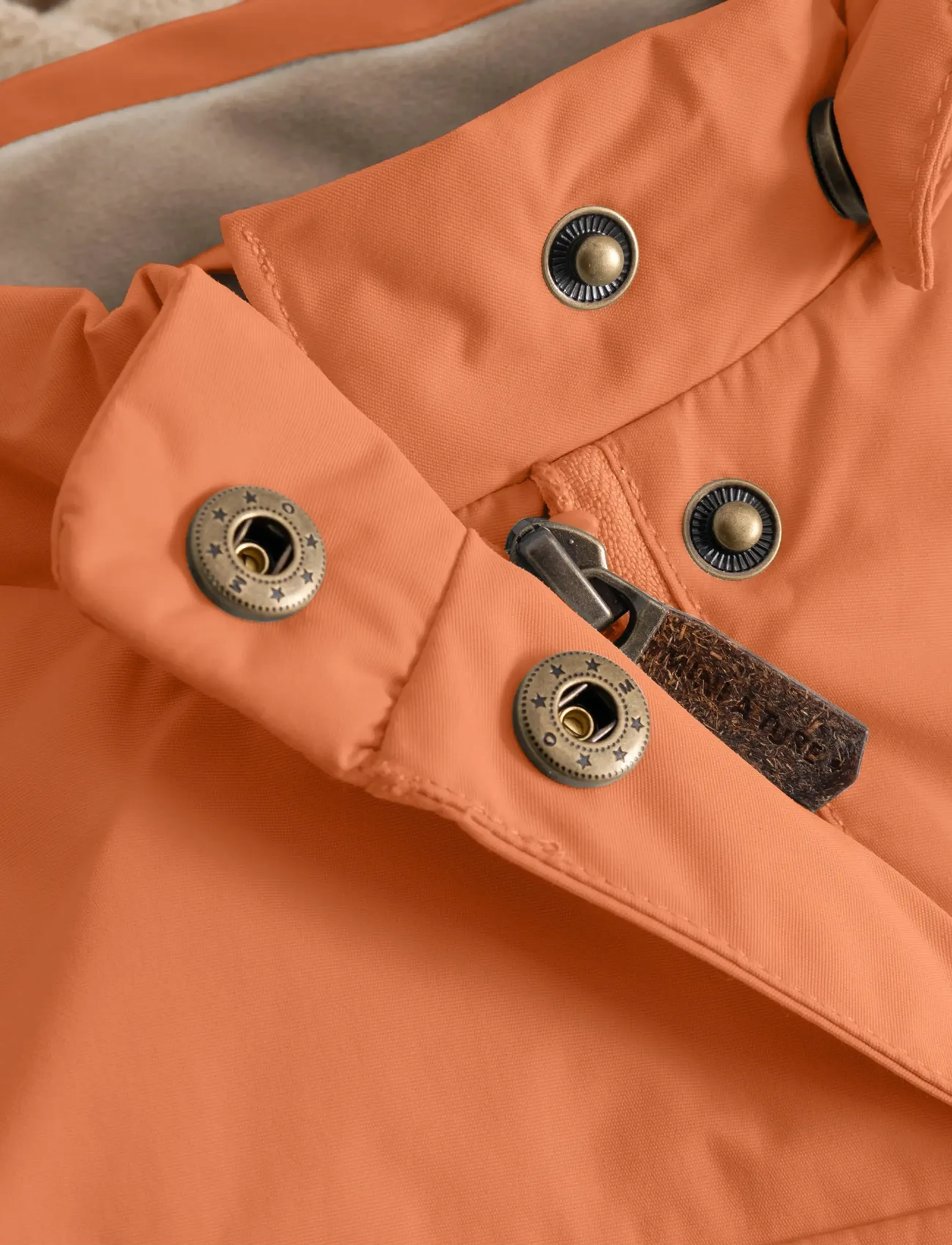 MINI A TURE - MATWANG fleece lined winter jacket. GRS - suusajoped - leather brown - 3