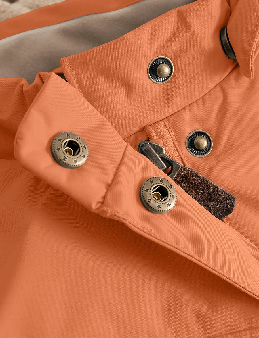 MINI A TURE - MATWANG fleece lined winter jacket. GRS - suusajoped - leather brown - 3