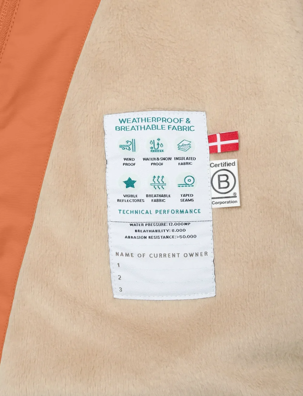 MINI A TURE - MATWANG fleece lined winter jacket. GRS - skijakker - leather brown - 5