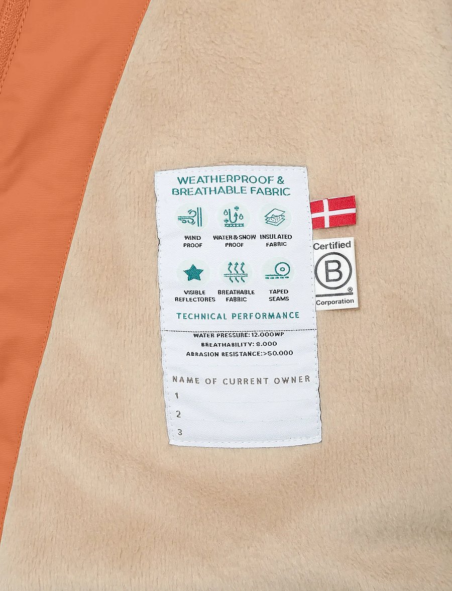 MINI A TURE - MATWANG fleece lined winter jacket. GRS - suusajoped - leather brown - 5