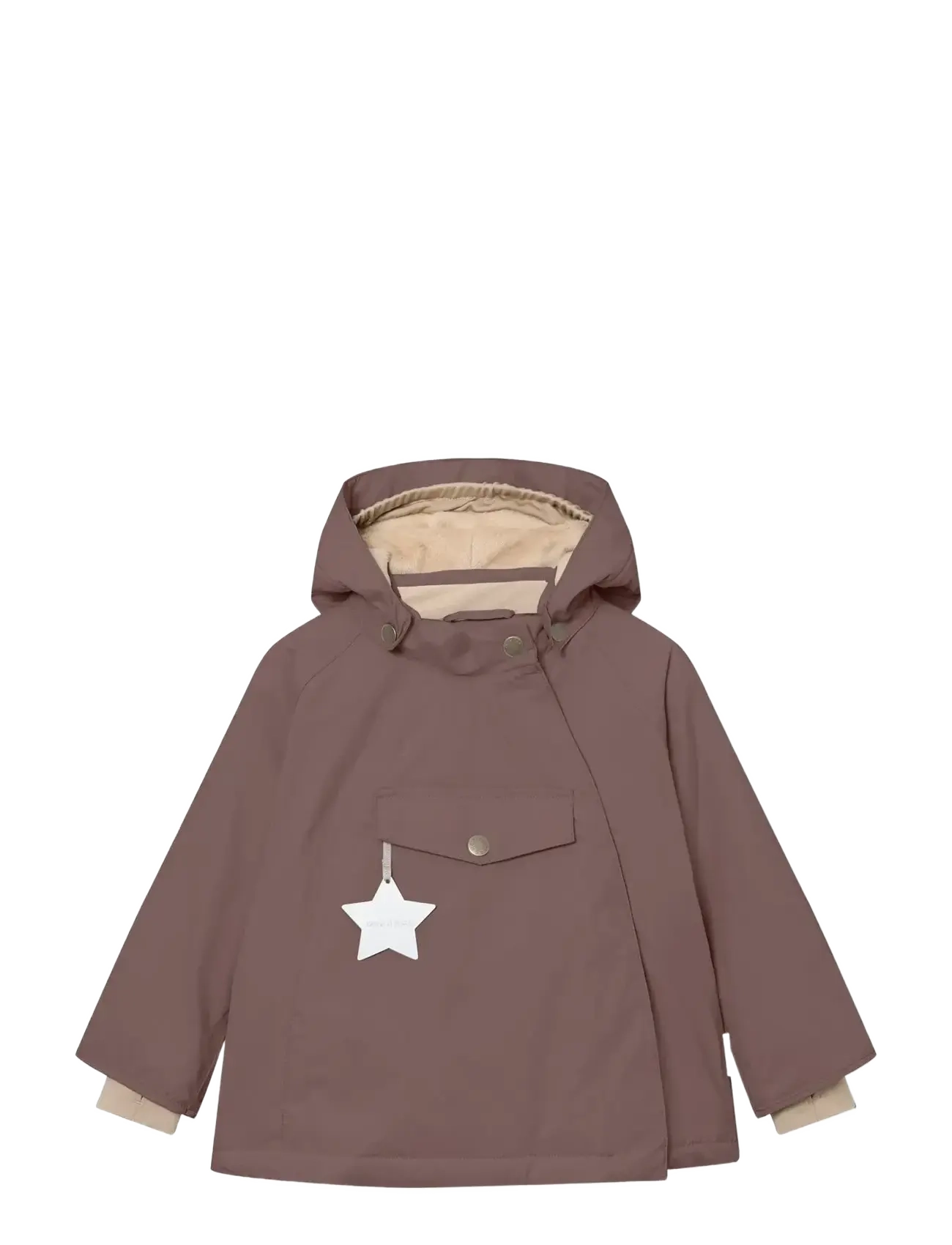 MINI A TURE MATWANG fleece lined winter jacket. GRS - Talveriided - PEPPERCORN PLUM / purple