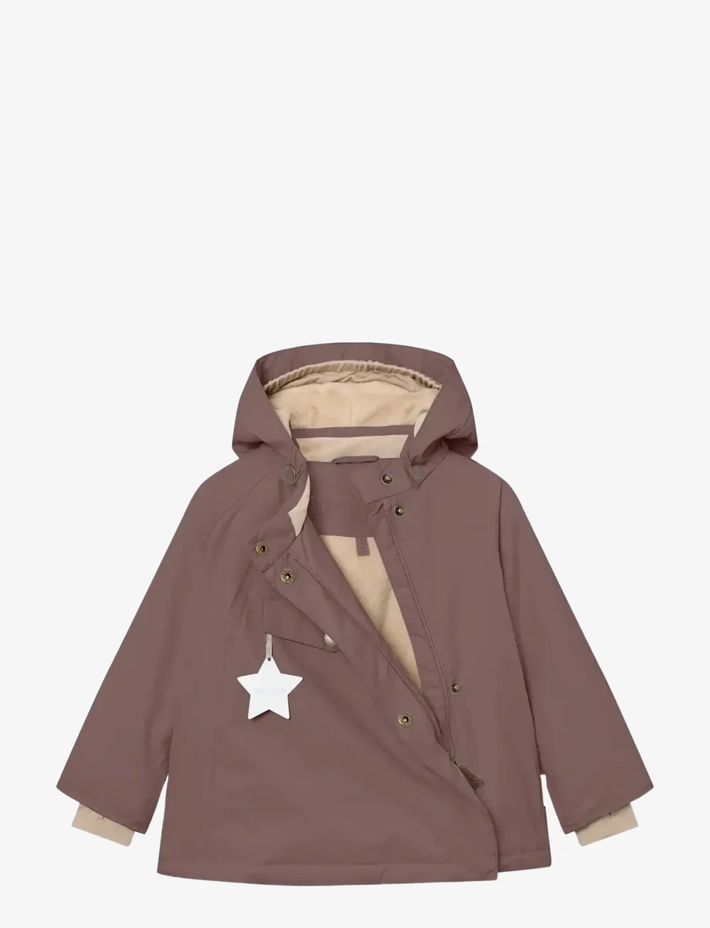 MINI A TURE - MATWANG fleece lined winter jacket. GRS - skidjackor - peppercorn plum - 2