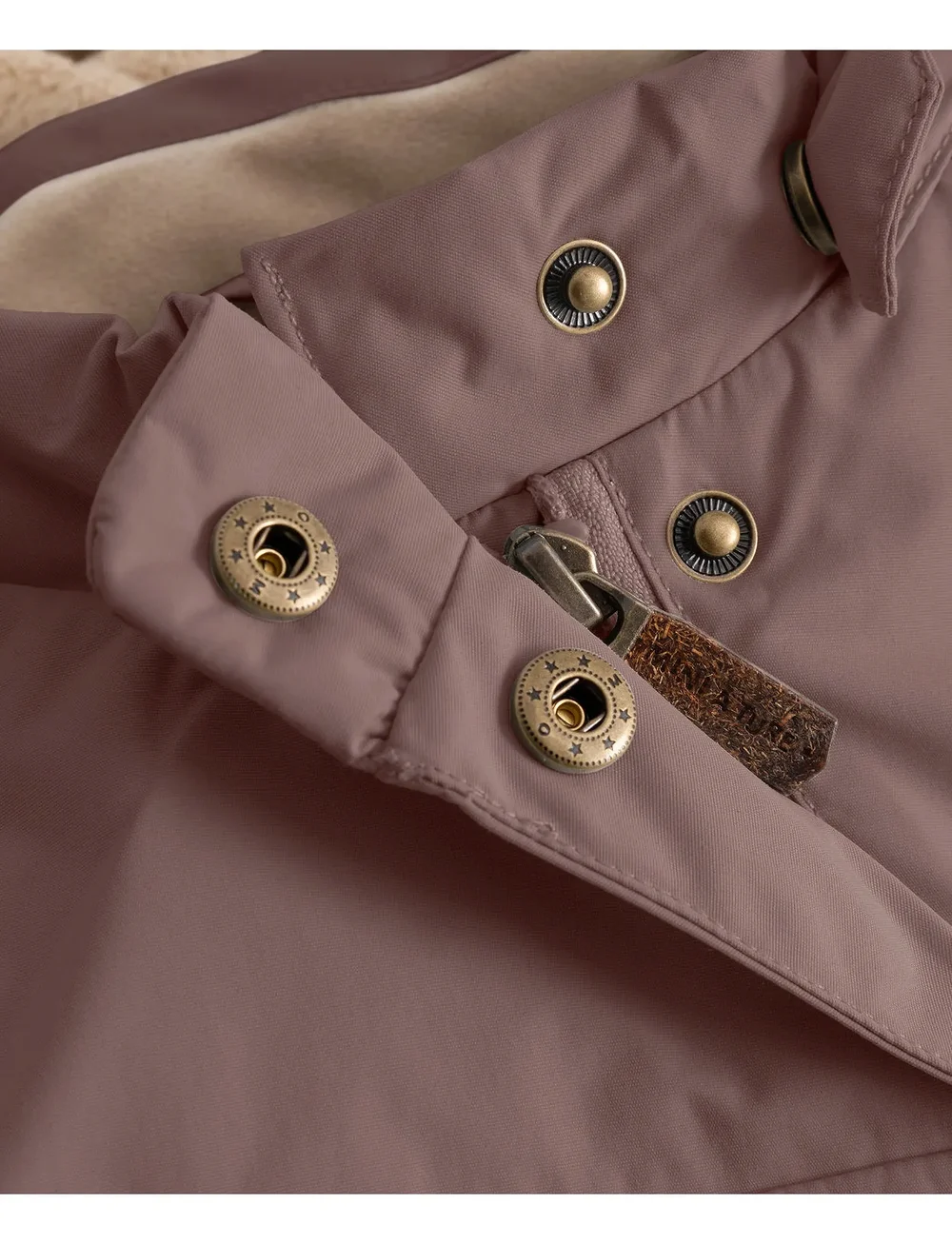 MINI A TURE - MATWANG fleece lined winter jacket. GRS - skidjackor - peppercorn plum - 4