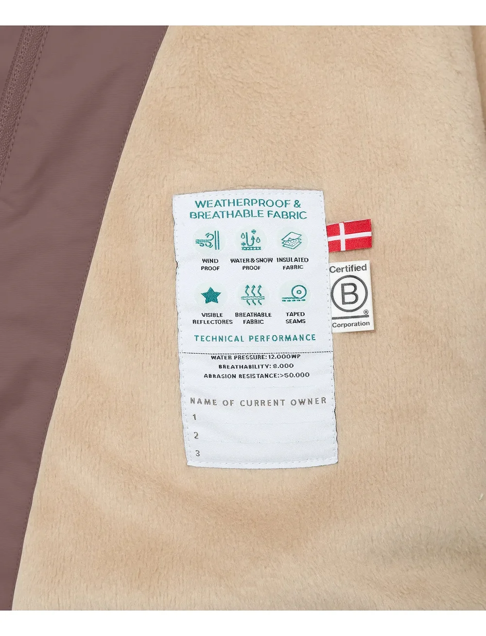 MINI A TURE - MATWANG fleece lined winter jacket. GRS - skidjackor - peppercorn plum - 5