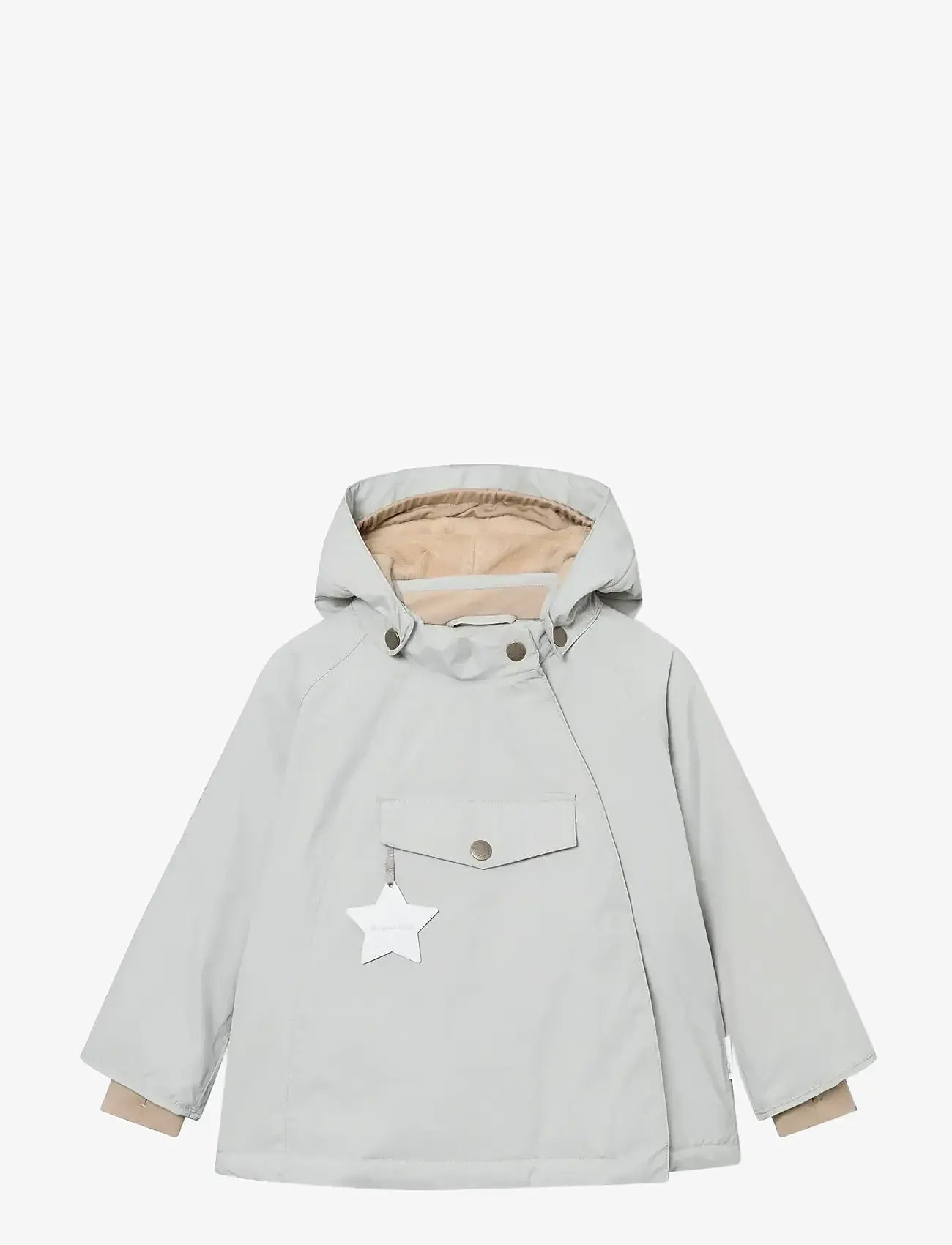 MINI A TURE - MATWANG fleece lined winter jacket. GRS - suusajoped - puritan grey - 0