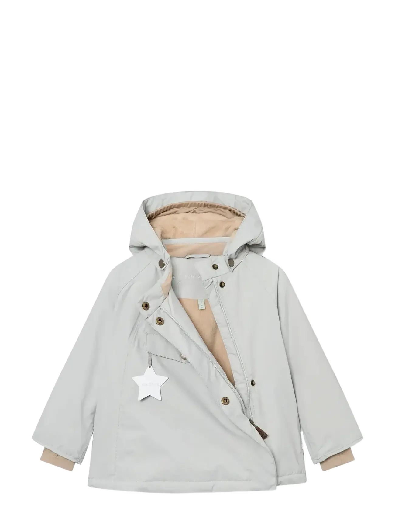 MINI A TURE - MATWANG fleece lined winter jacket. GRS - winterjacken - puritan grey - 2