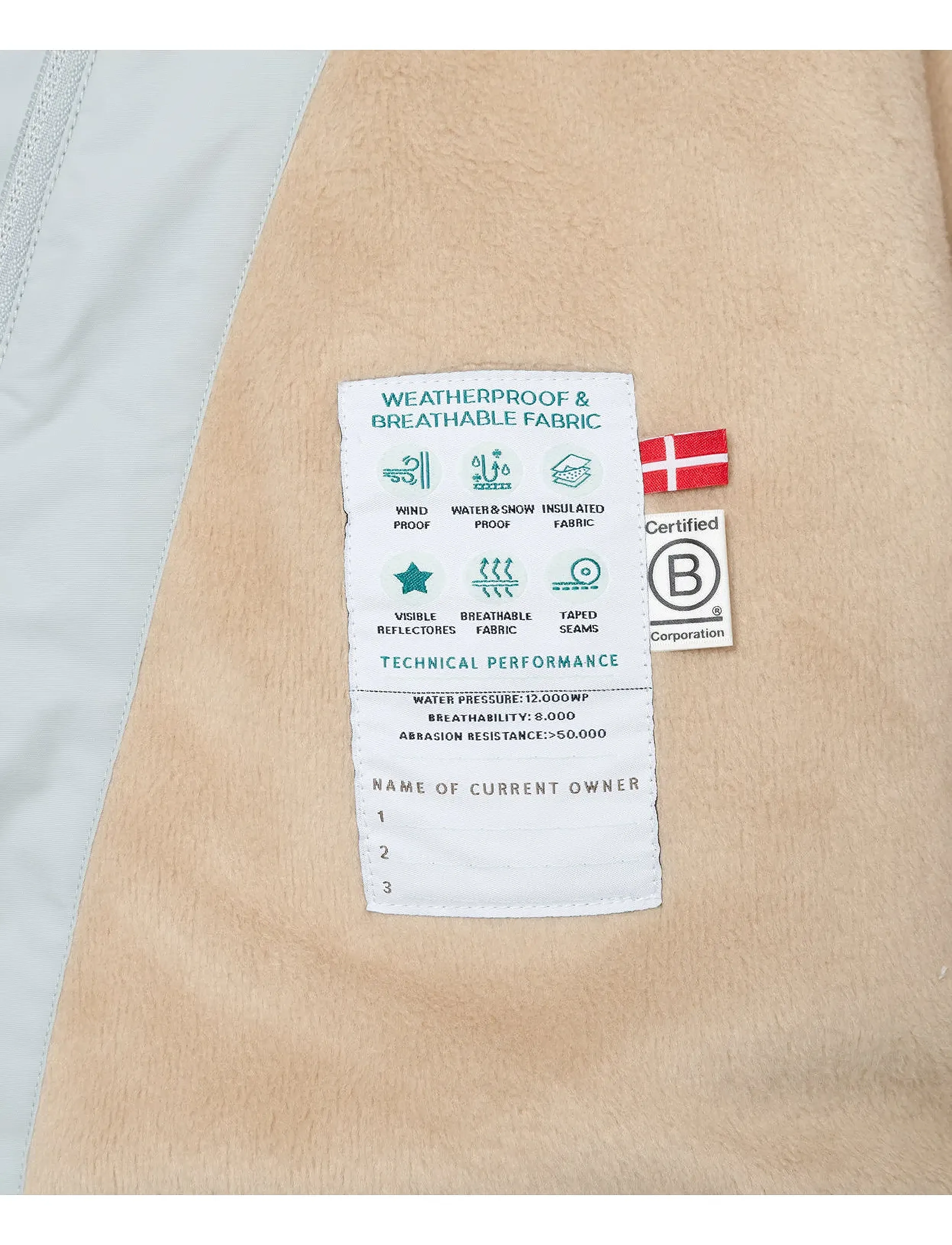 MINI A TURE - MATWANG fleece lined winter jacket. GRS - winterjacken - puritan grey - 5