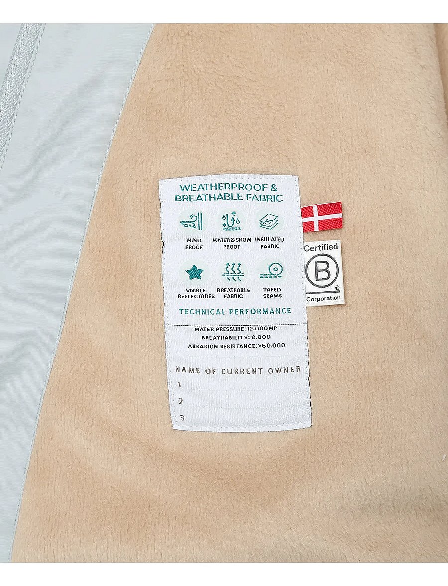 MINI A TURE - MATWANG fleece lined winter jacket. GRS - suusajoped - puritan grey - 5