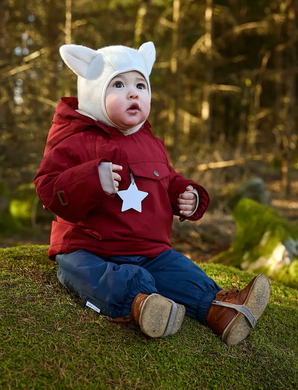 MINI A TURE - MATWANG fleece lined winter jacket. GRS - skijacken - red merlot - 0