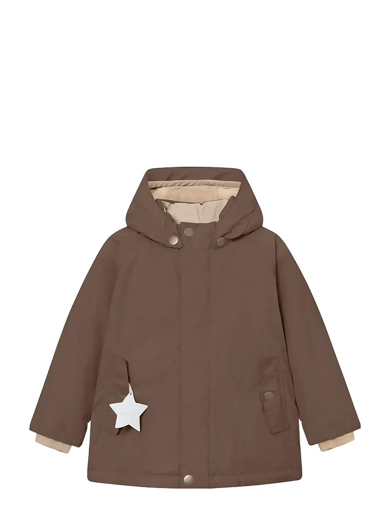 MINI A TURE - MATWALLY fleece lined winter jacket. GRS - suusajoped - chestnut brown - 0