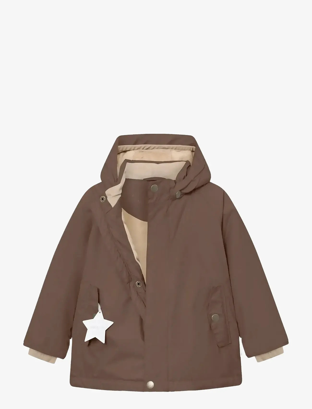 MINI A TURE - MATWALLY fleece lined winter jacket. GRS - suusajoped - chestnut brown - 2