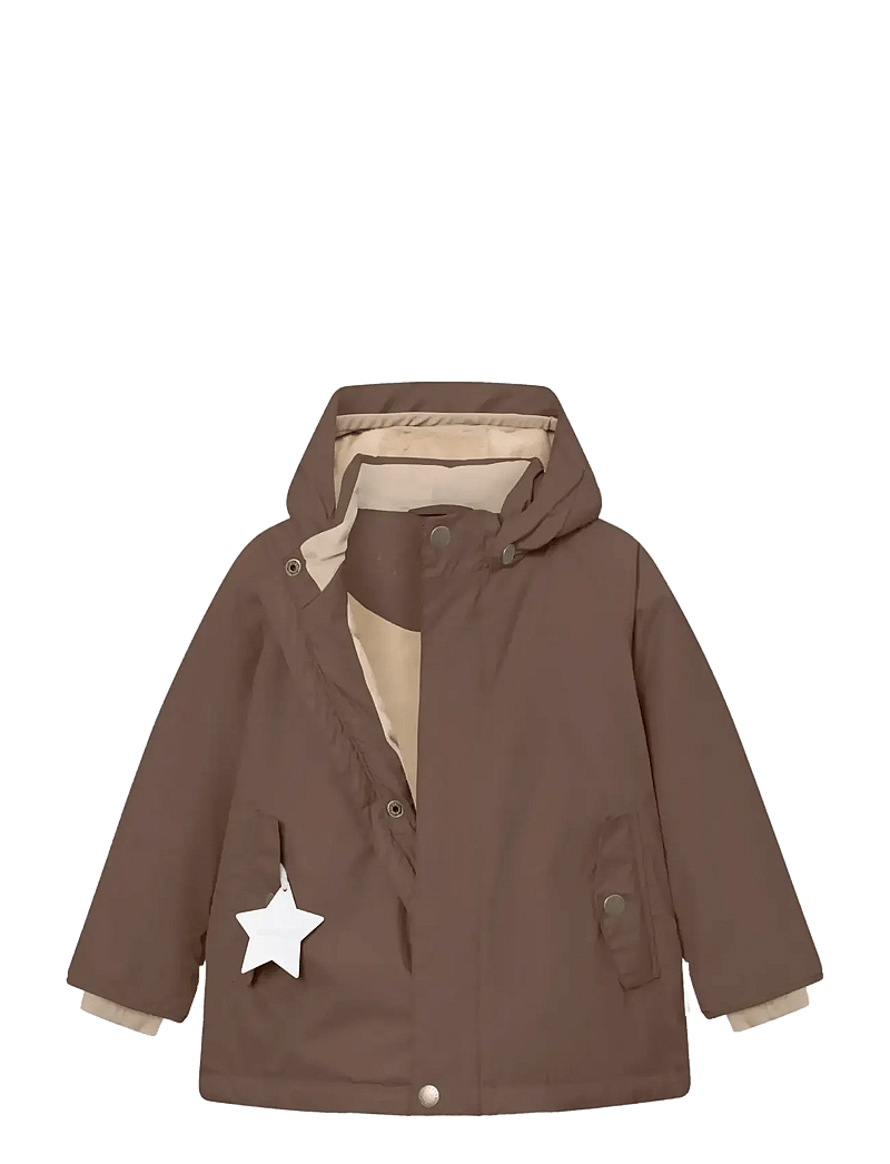 MINI A TURE - MATWALLY fleece lined winter jacket. GRS - suusajoped - chestnut brown - 2