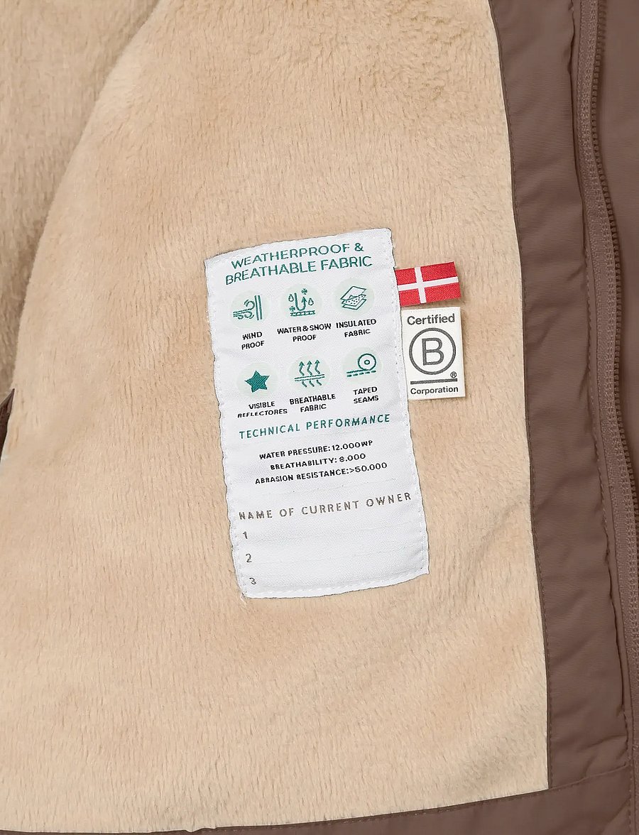 MINI A TURE - MATWALLY fleece lined winter jacket. GRS - skijacken - chestnut brown - 4