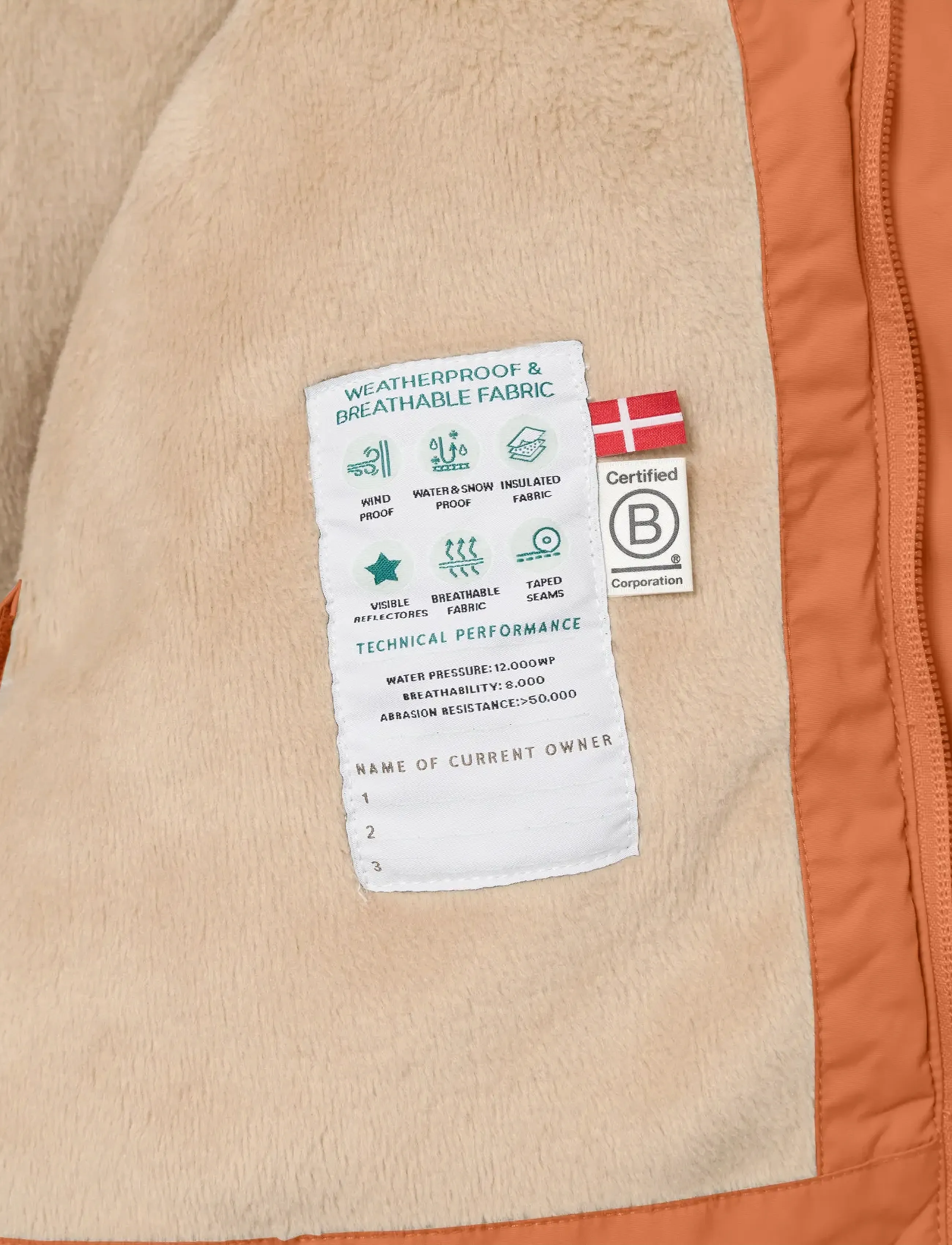 MINI A TURE - MATWALLY fleece lined winter jacket. GRS - skijacken - leather brown - 5