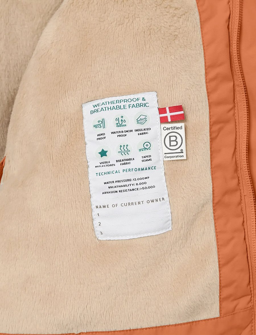 MINI A TURE - MATWALLY fleece lined winter jacket. GRS - skijacken - leather brown - 5