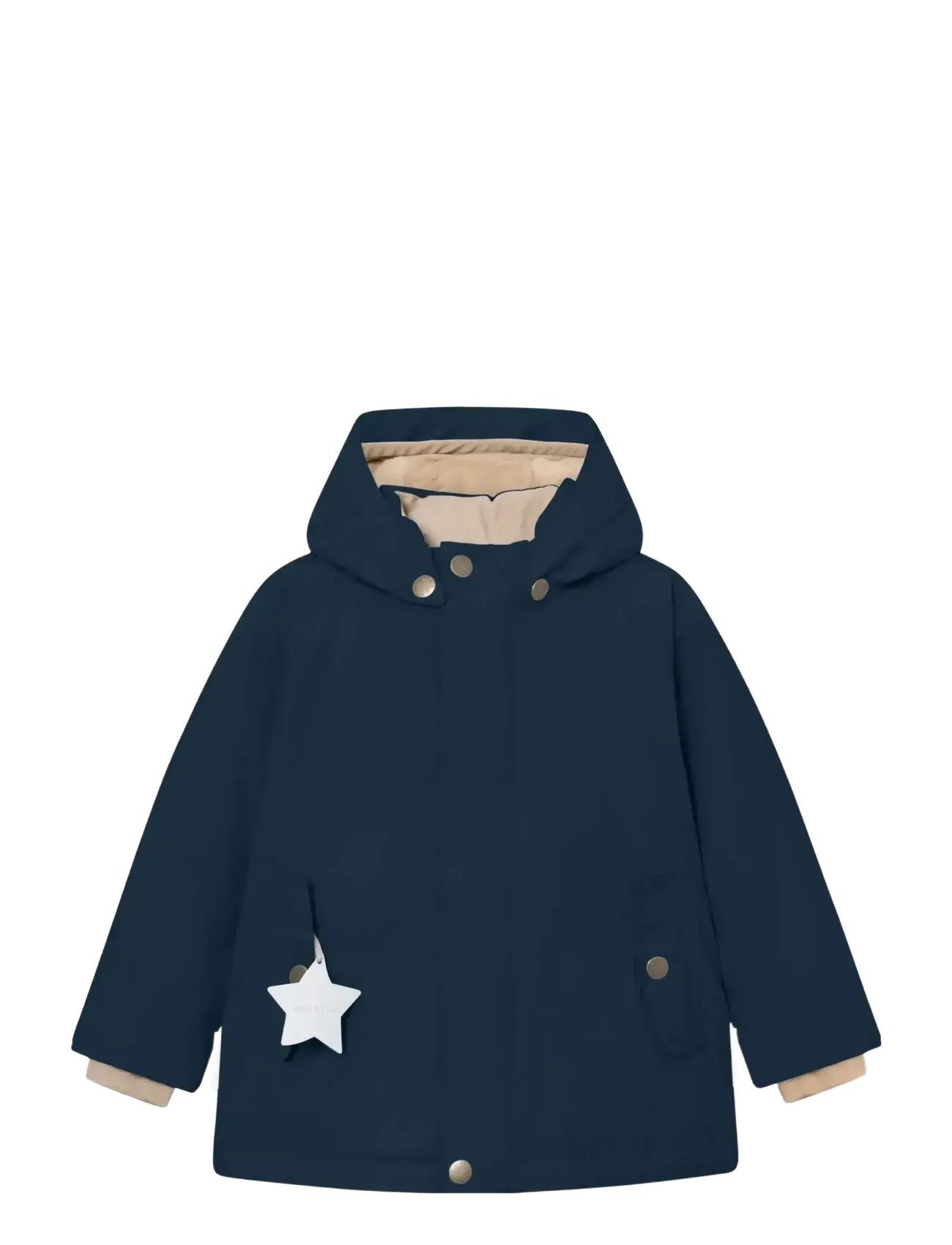 MINI A TURE Matwally Fleece Lined Winter Jacket. Grs, 80, Snow-ski Clothing, Marineblau - Jacket, Kinder