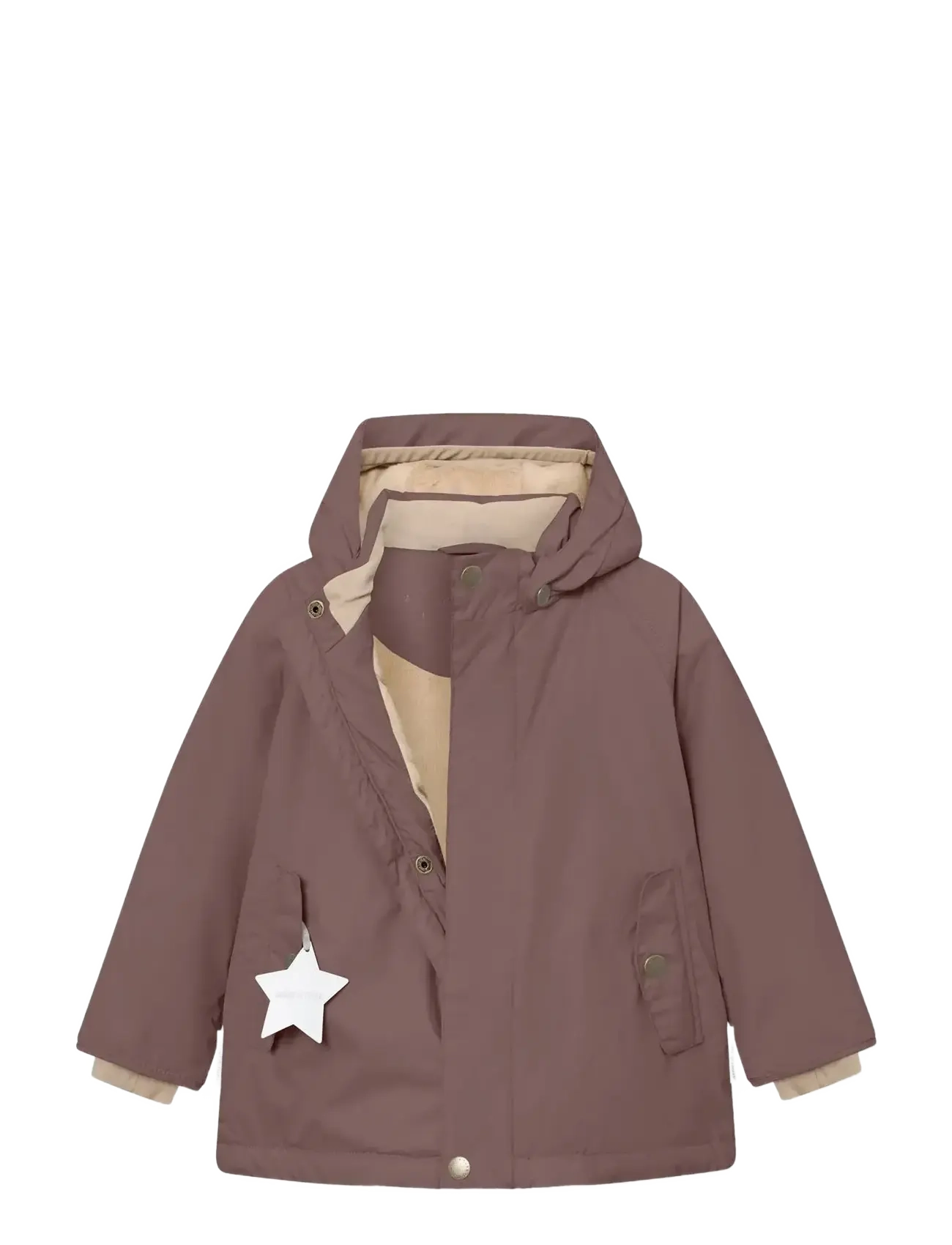 MINI A TURE - MATWALLY fleece lined winter jacket. GRS - winterjacken - peppercorn plum - 2