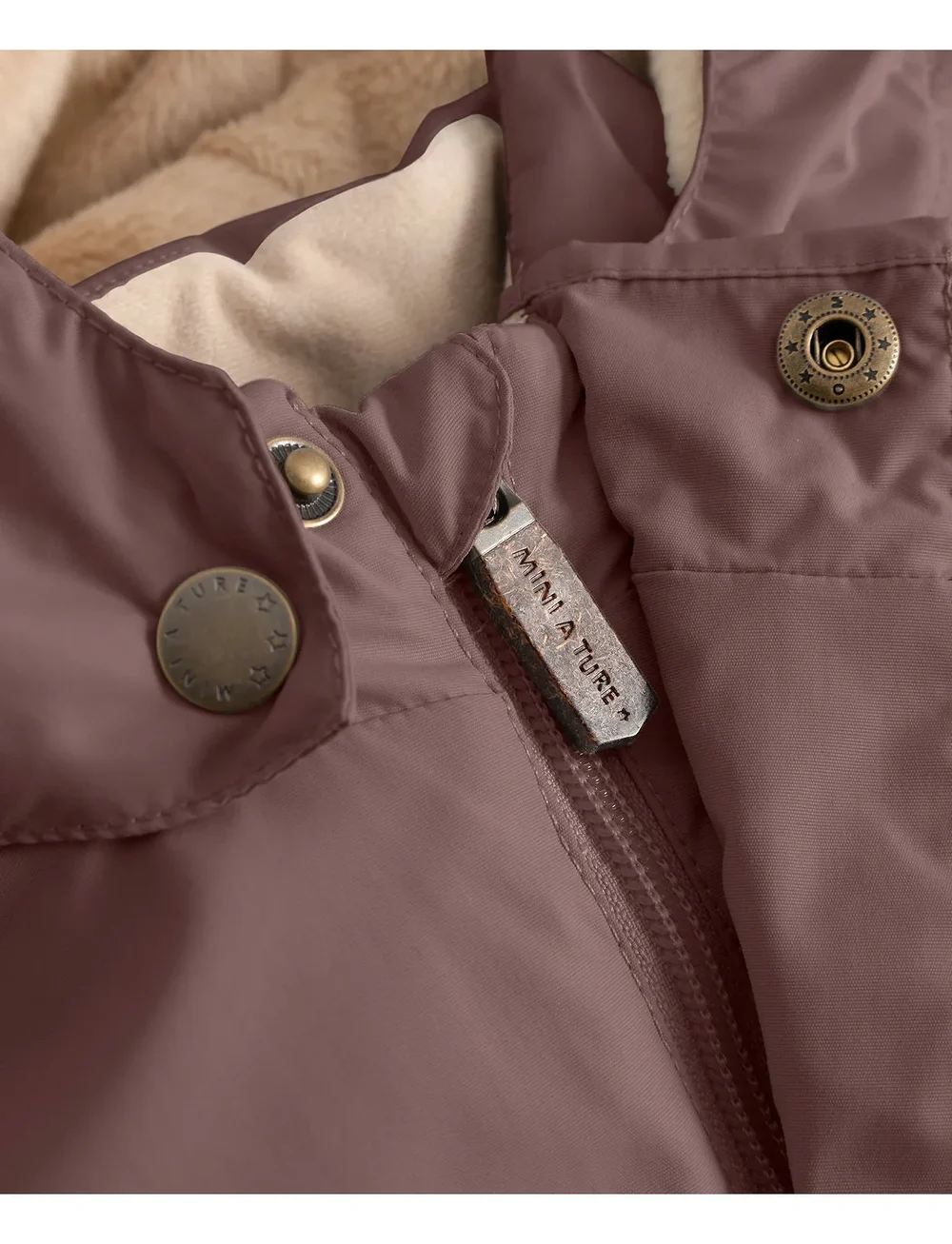 MINI A TURE - MATWALLY fleece lined winter jacket. GRS - skidjackor - peppercorn plum - 5