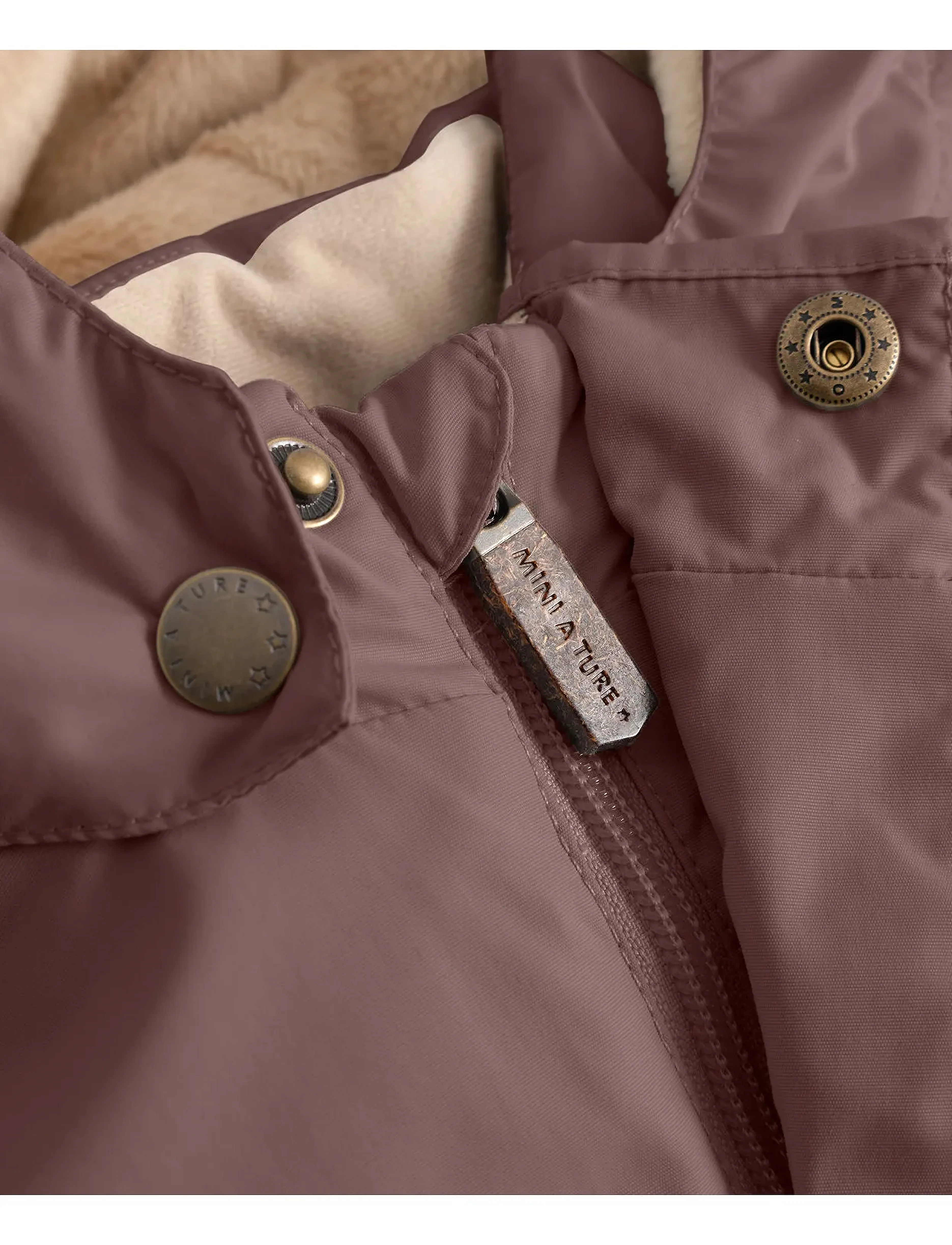 MINI A TURE - MATWALLY fleece lined winter jacket. GRS - winterjacken - peppercorn plum - 5