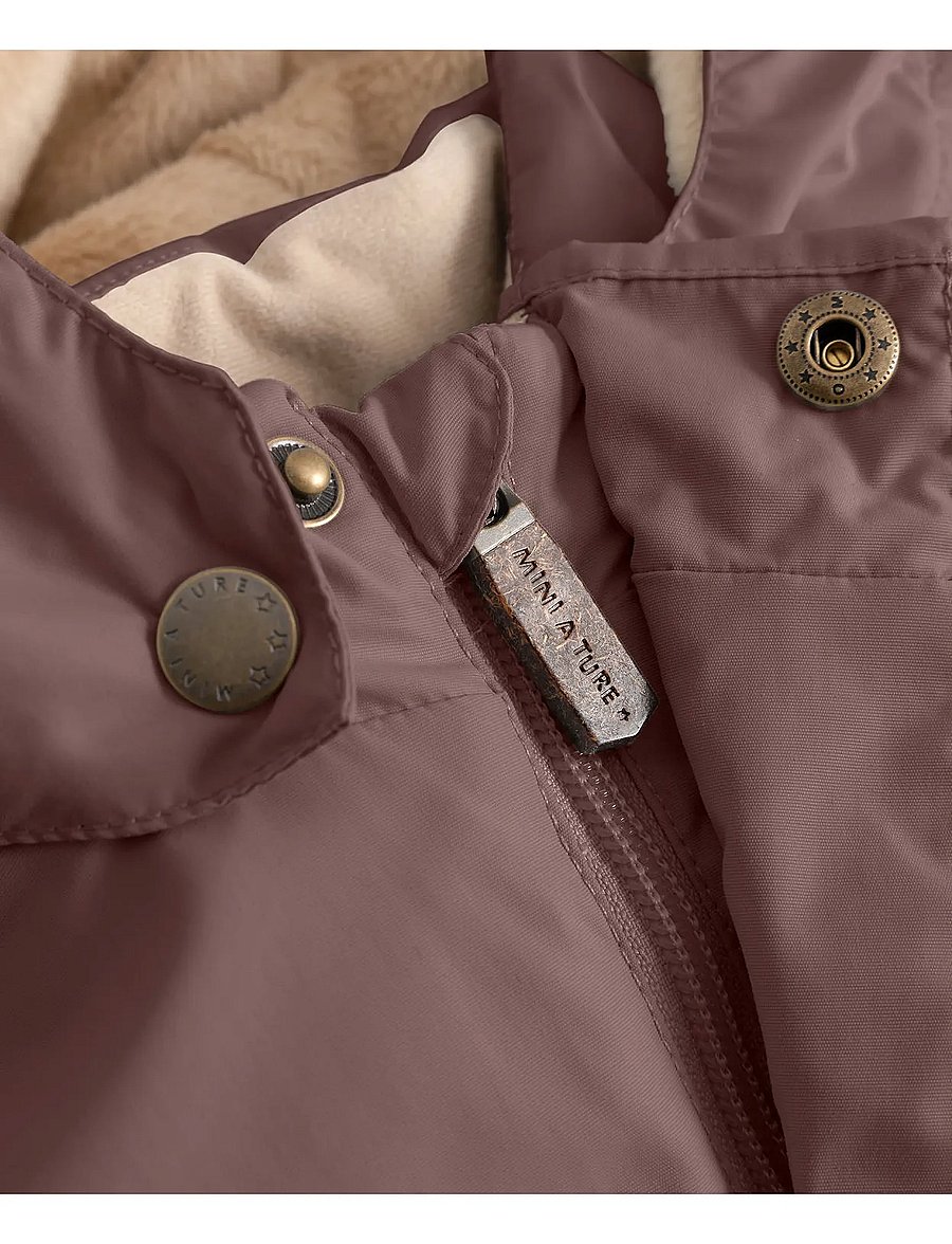MINI A TURE - MATWALLY fleece lined winter jacket. GRS - vestes de ski - peppercorn plum - 5