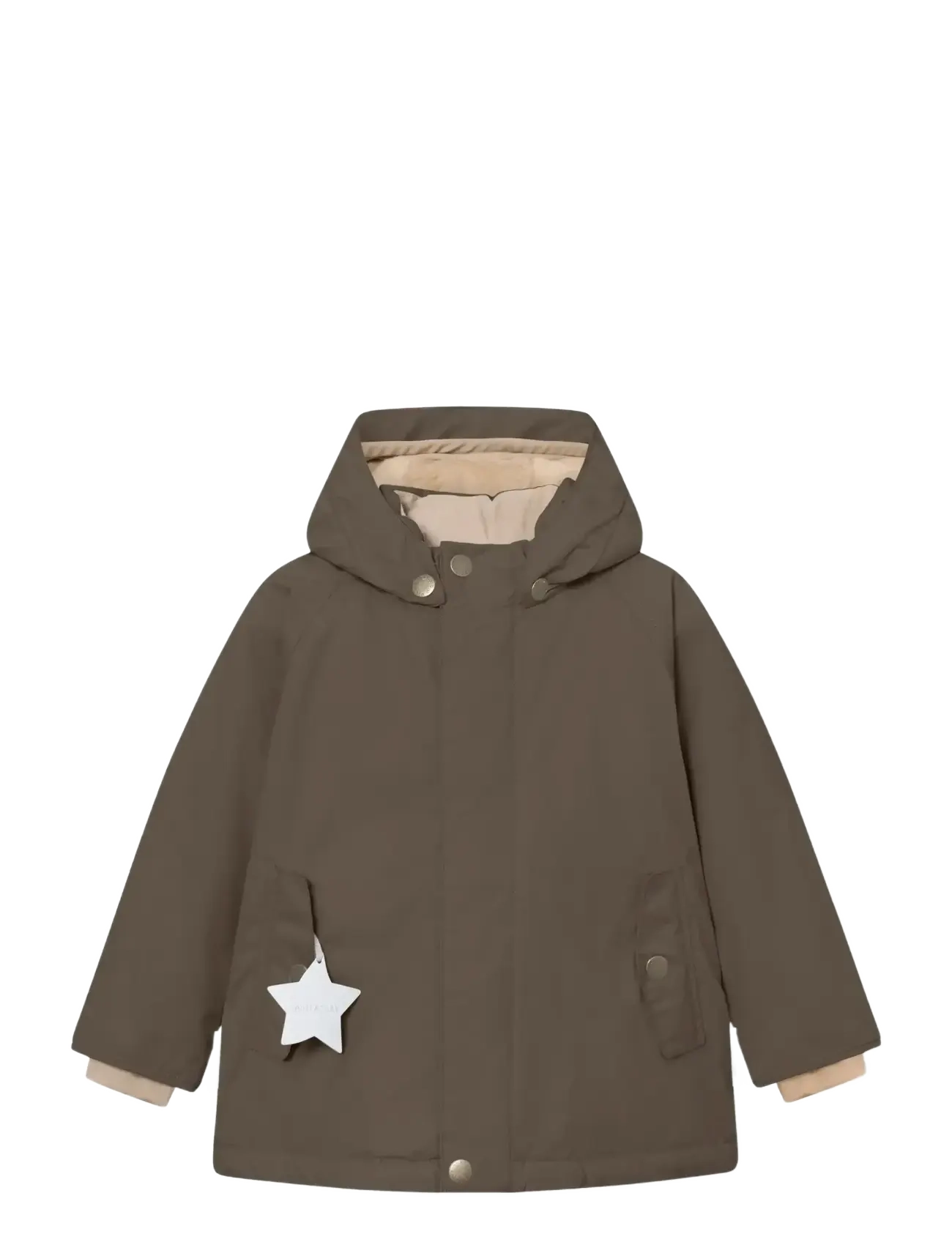 MINI A TURE Matwally Fleece Lined Winter Jacke. Grs Khaki - 80 - Kinder