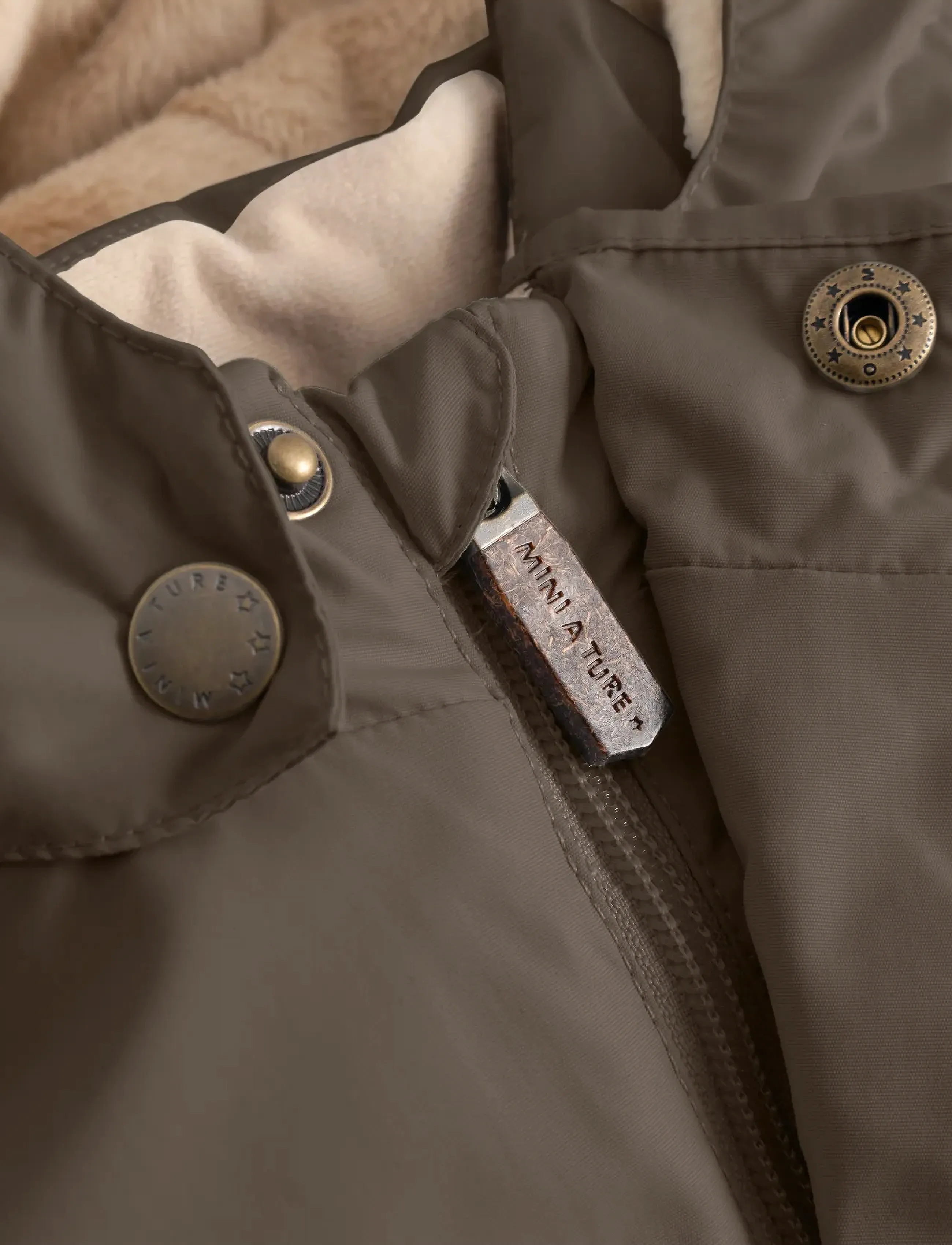 MINI A TURE - MATWALLY fleece lined winter jacket. GRS - skijacken - tarmac green - 3