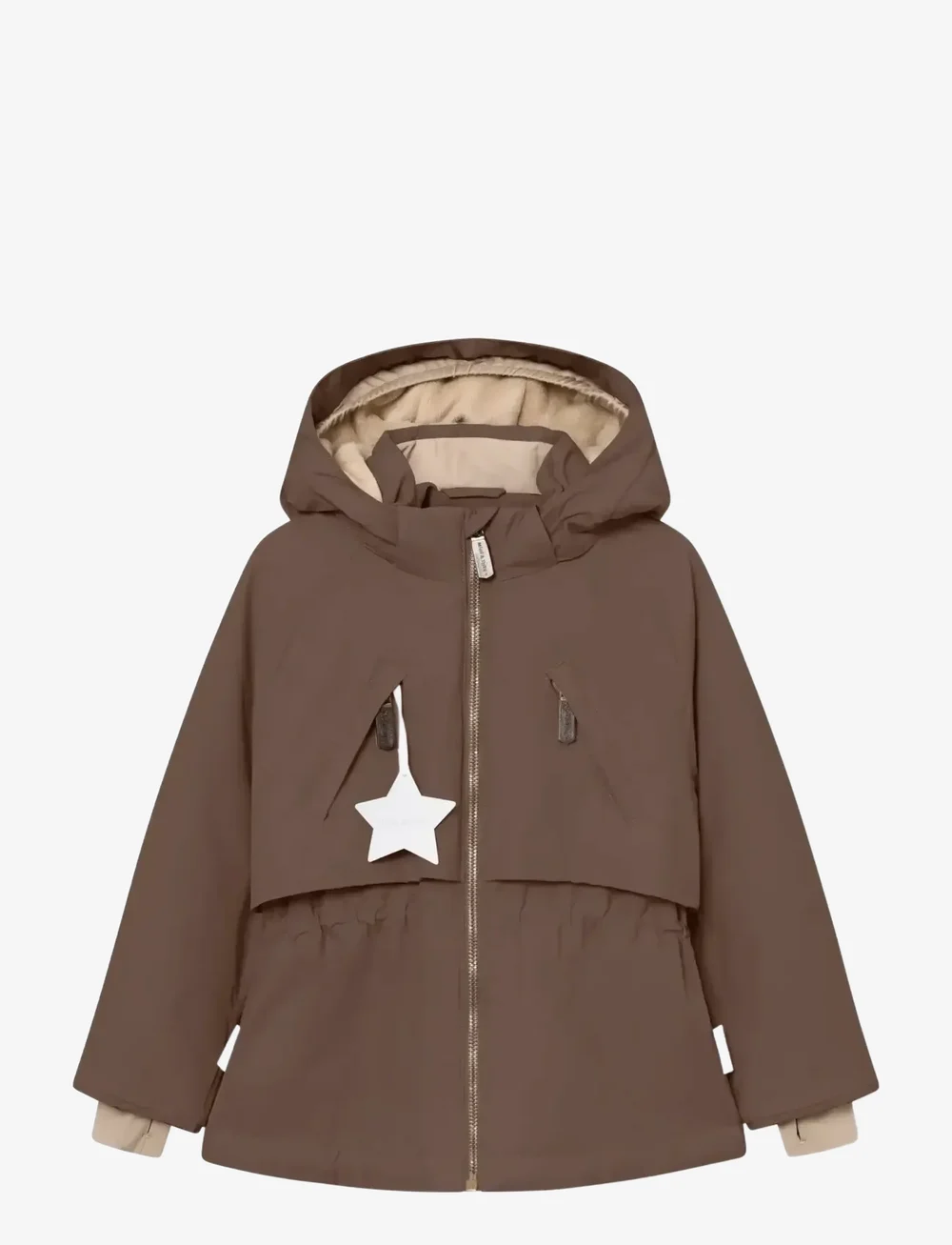 MINI A TURE - MATALGEANA fleece lined winter jacket. GRS - ski jackets - chestnut brown - 0