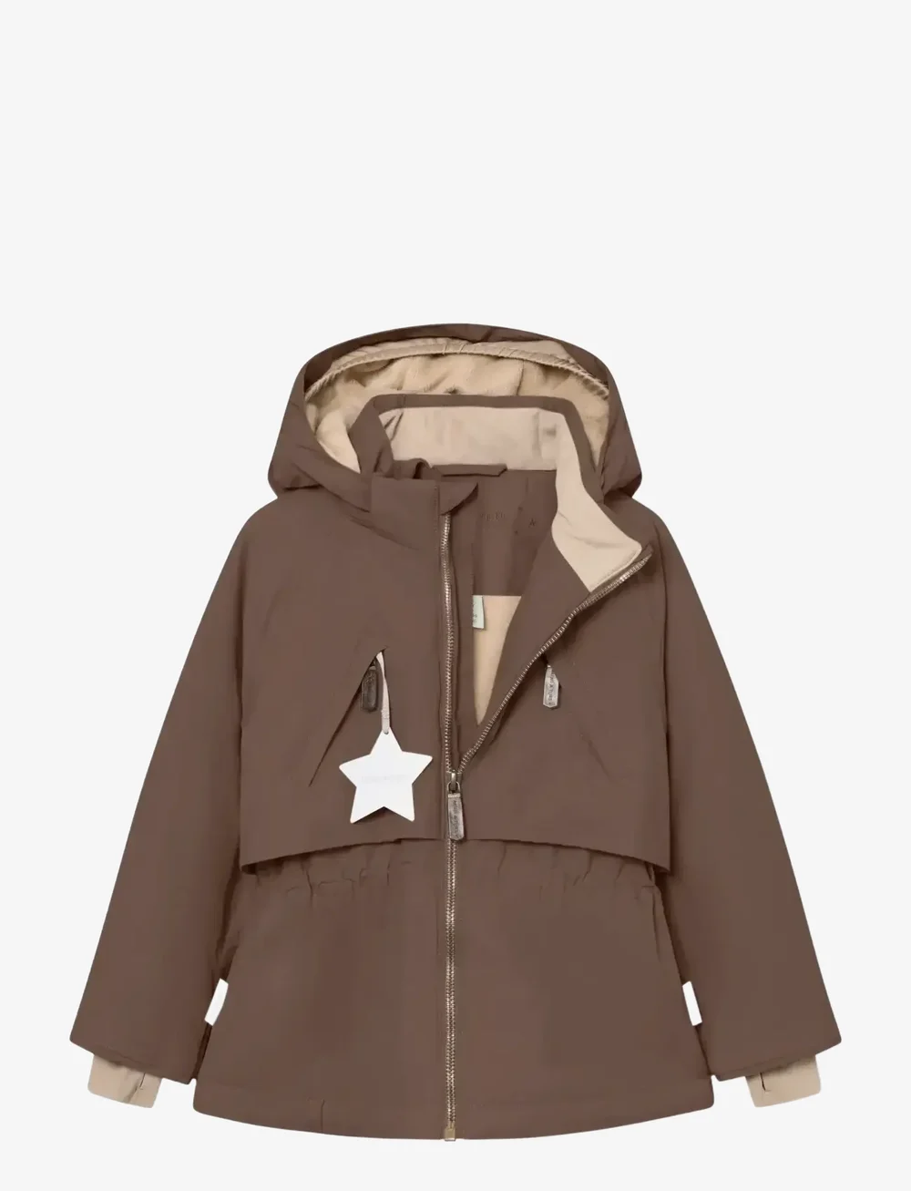 MINI A TURE - MATALGEANA fleece lined winter jacket. GRS - ski jackets - chestnut brown - 2