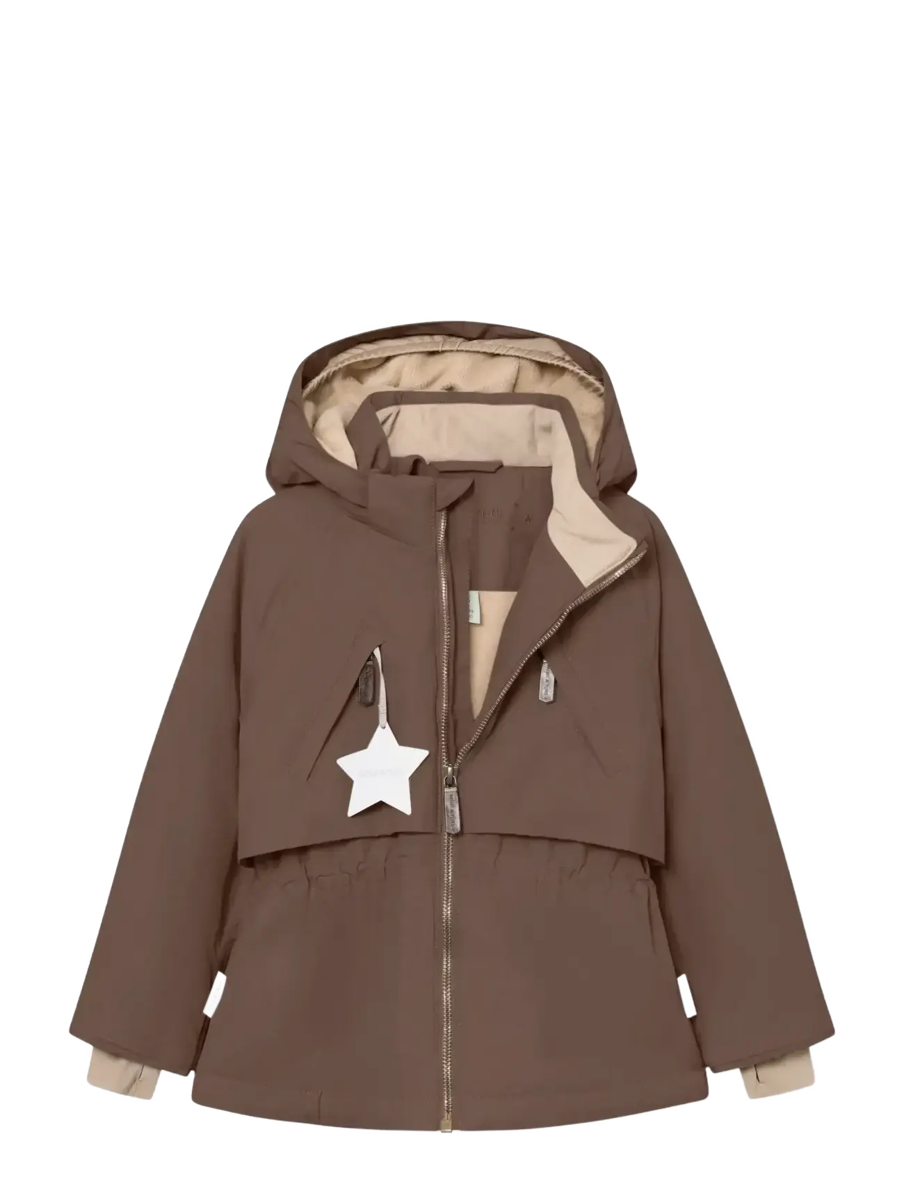 MINI A TURE - MATALGEANA fleece lined winter jacket. GRS - skijakker - chestnut brown - 2