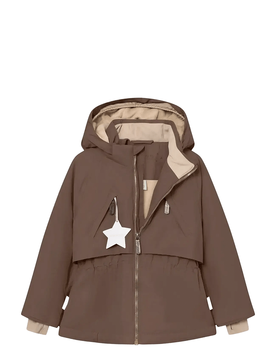 MINI A TURE - MATALGEANA fleece lined winter jacket. GRS - skijakker - chestnut brown - 2