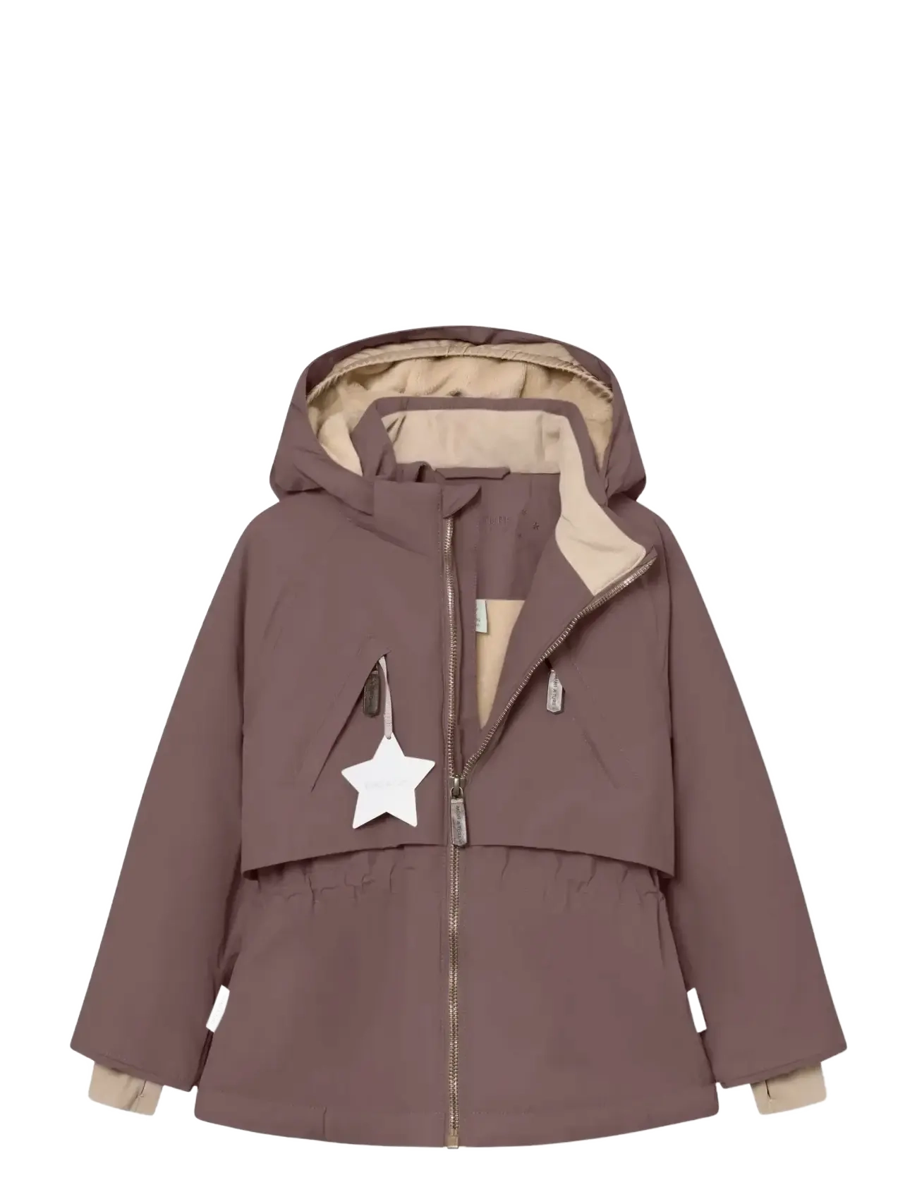 MINI A TURE - MATALGEANA fleece lined winter jacket. GRS - suusajoped - peppercorn plum - 2
