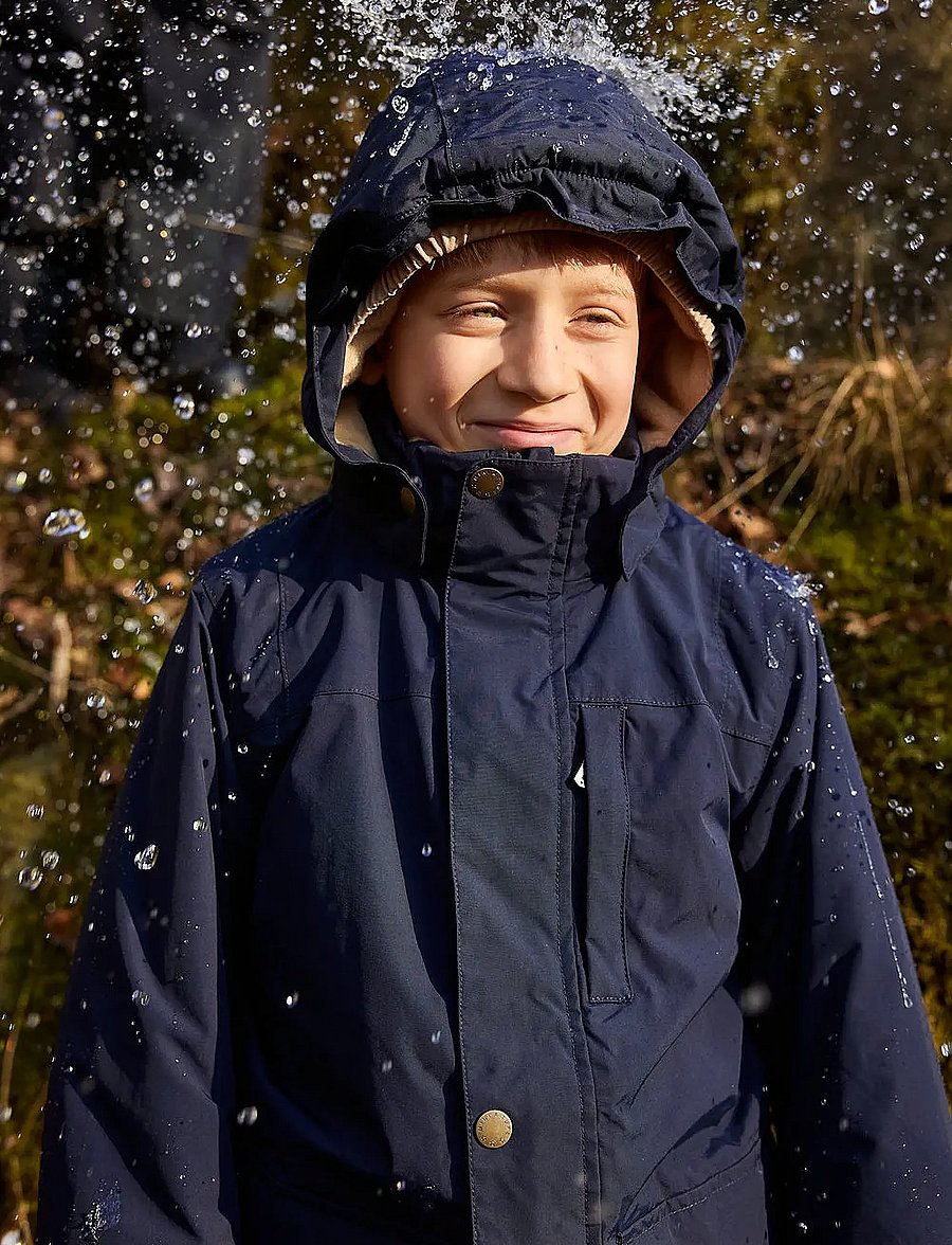 MINI A TURE - MATKASTORIO fleece lined winter jacket. GRS - outer space - 0