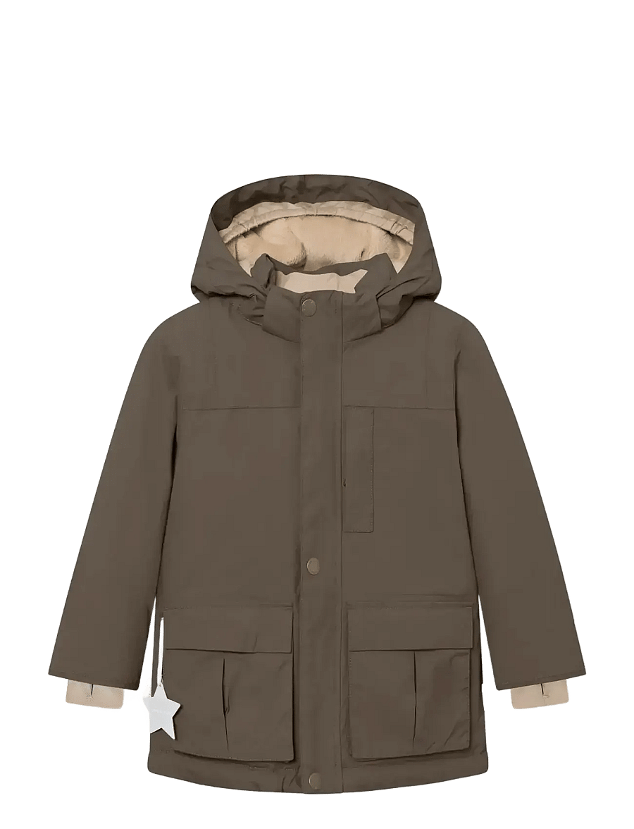 MINI A TURE - MATKASTORIO fleece lined winter jacket. GRS - tarmac green - 1