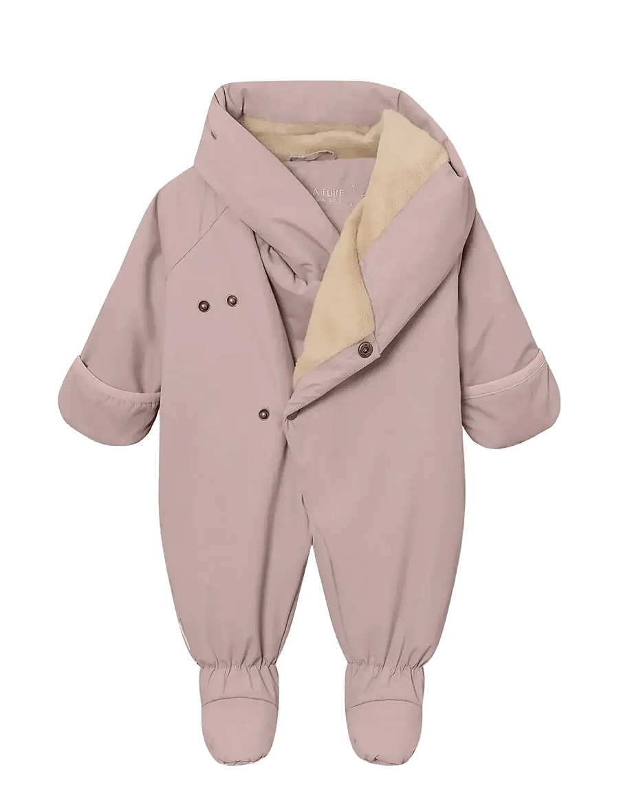 MINI A TURE - MATFIANNA fleece lined winter pramsuit. GRS - shop efter alder - cloudy rose - 2